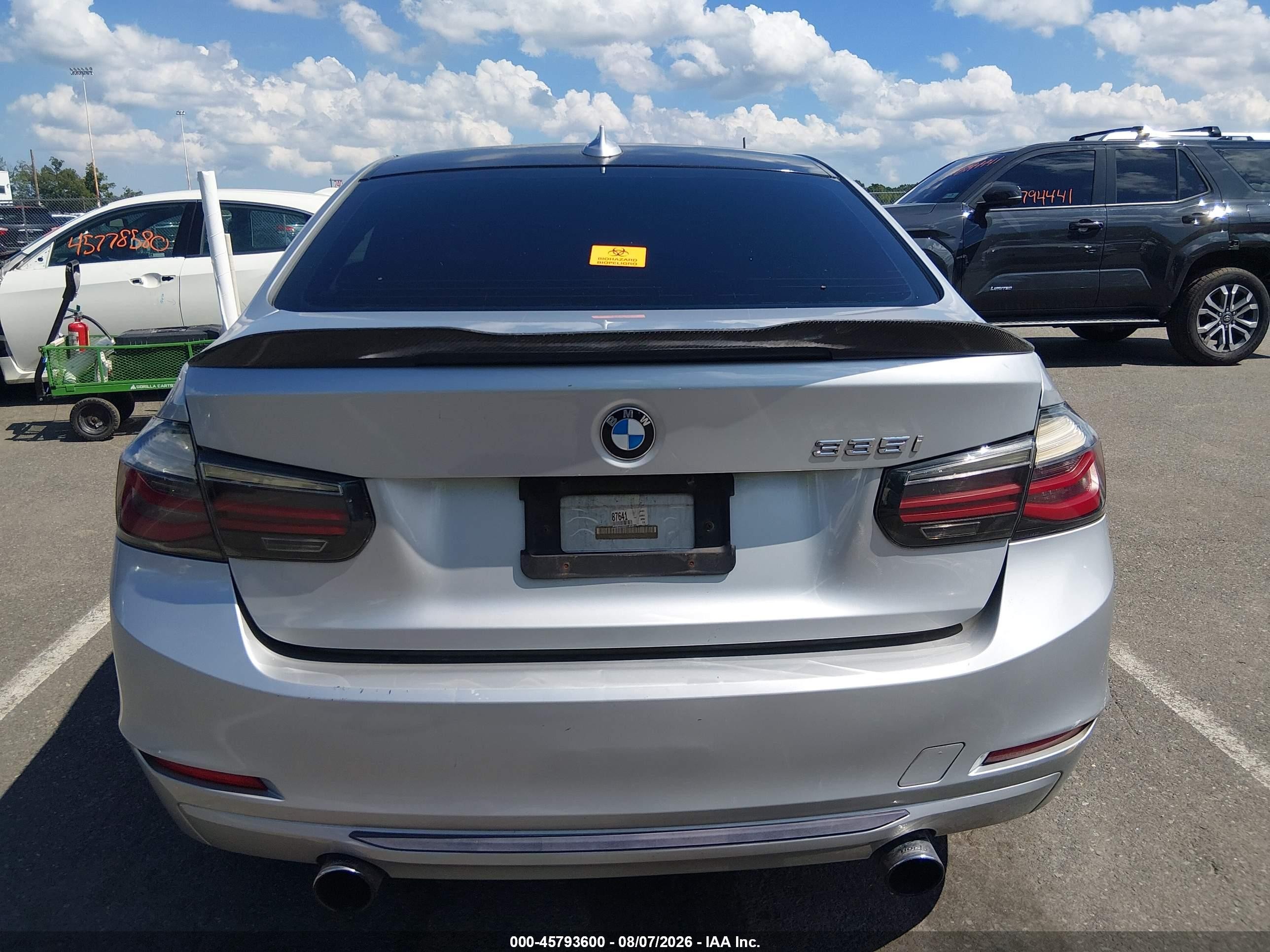 2013 Bmw 335i   Silver vin: WBA3A9G5XDNP35705
