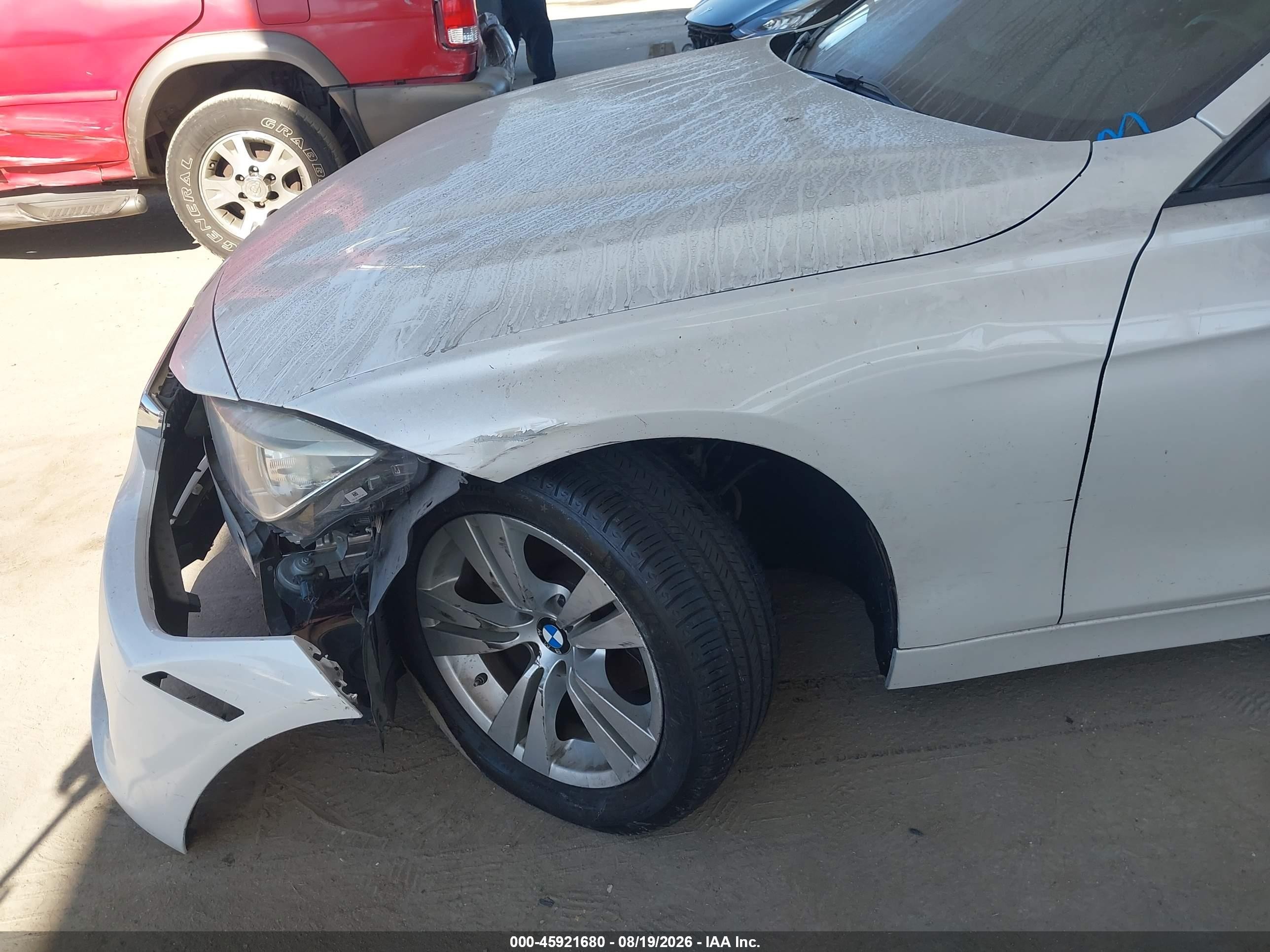 2014 Bmw 320i   White vin: WBA3B1C50EK133502