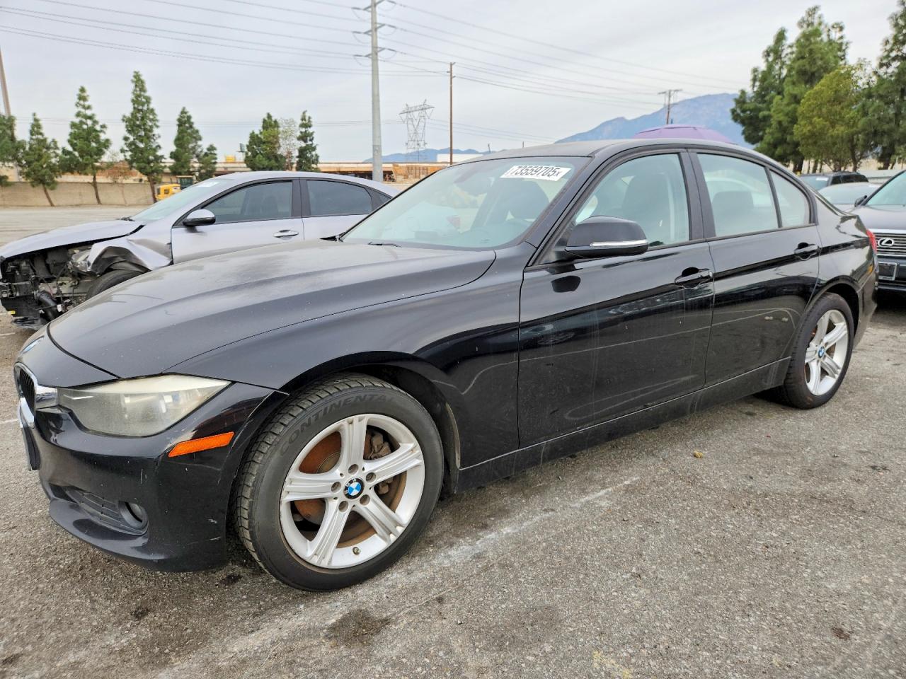 2015 Bmw 3 Series Черный vin: WBA3B1C50FK138278