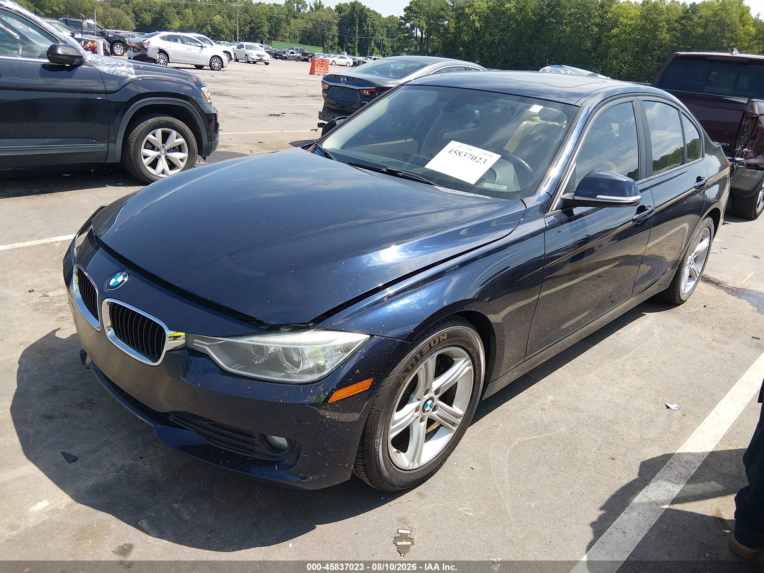2014 Bmw 320i   Dark Blue vin: WBA3B1C51EK131256