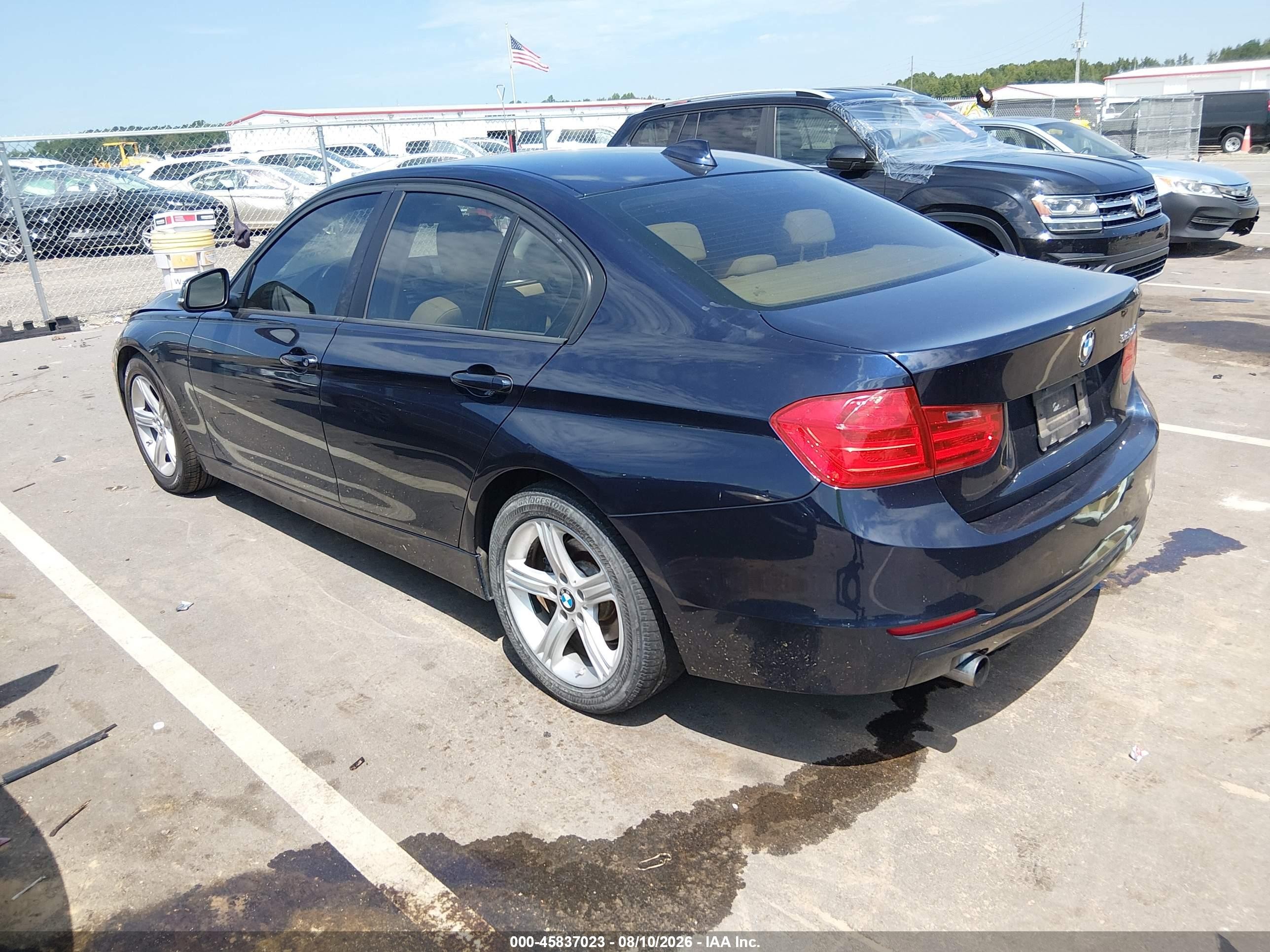 2014 Bmw 320i   Dark Blue vin: WBA3B1C51EK131256