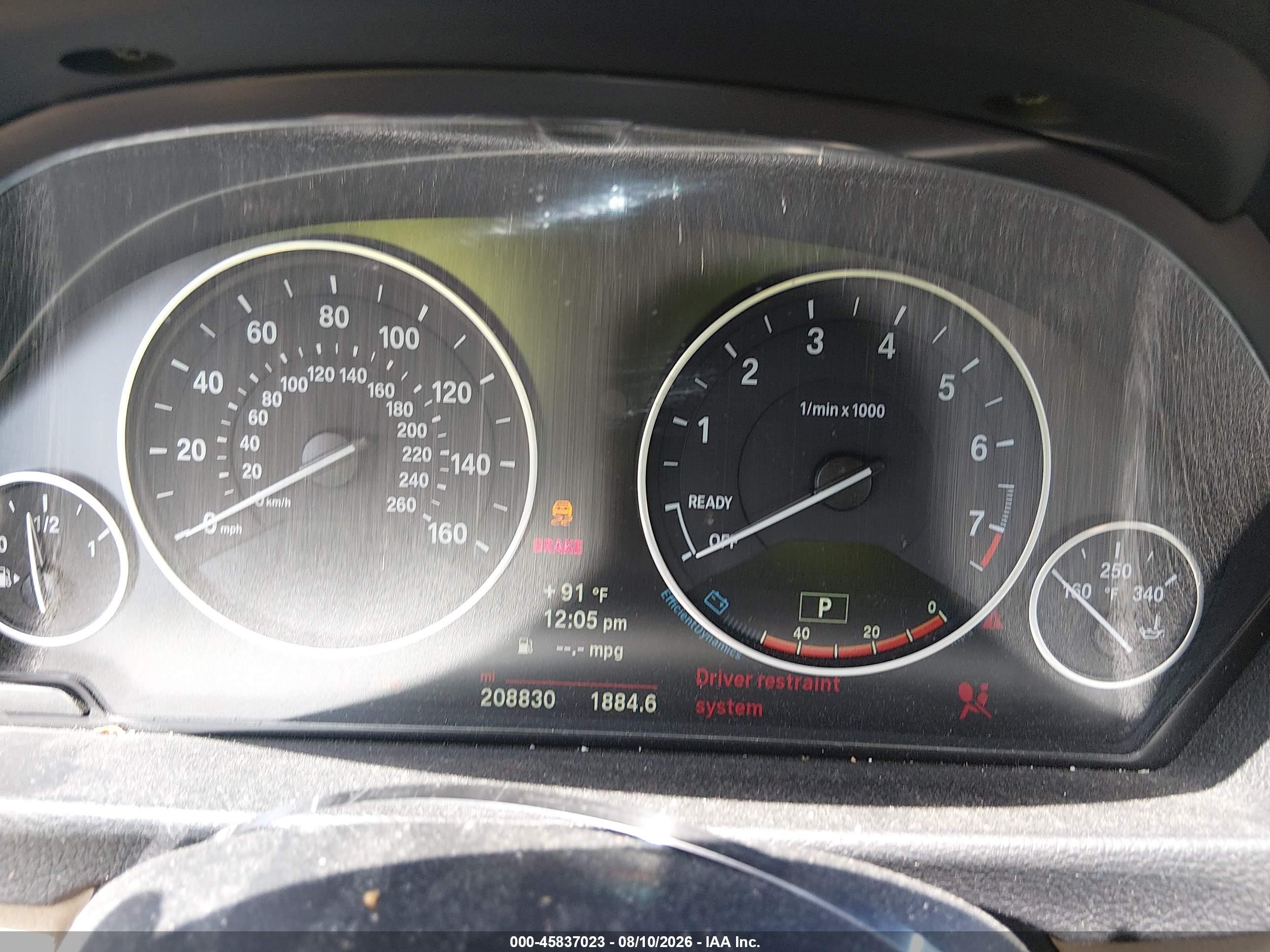 2014 Bmw 320i   Dark Blue vin: WBA3B1C51EK131256