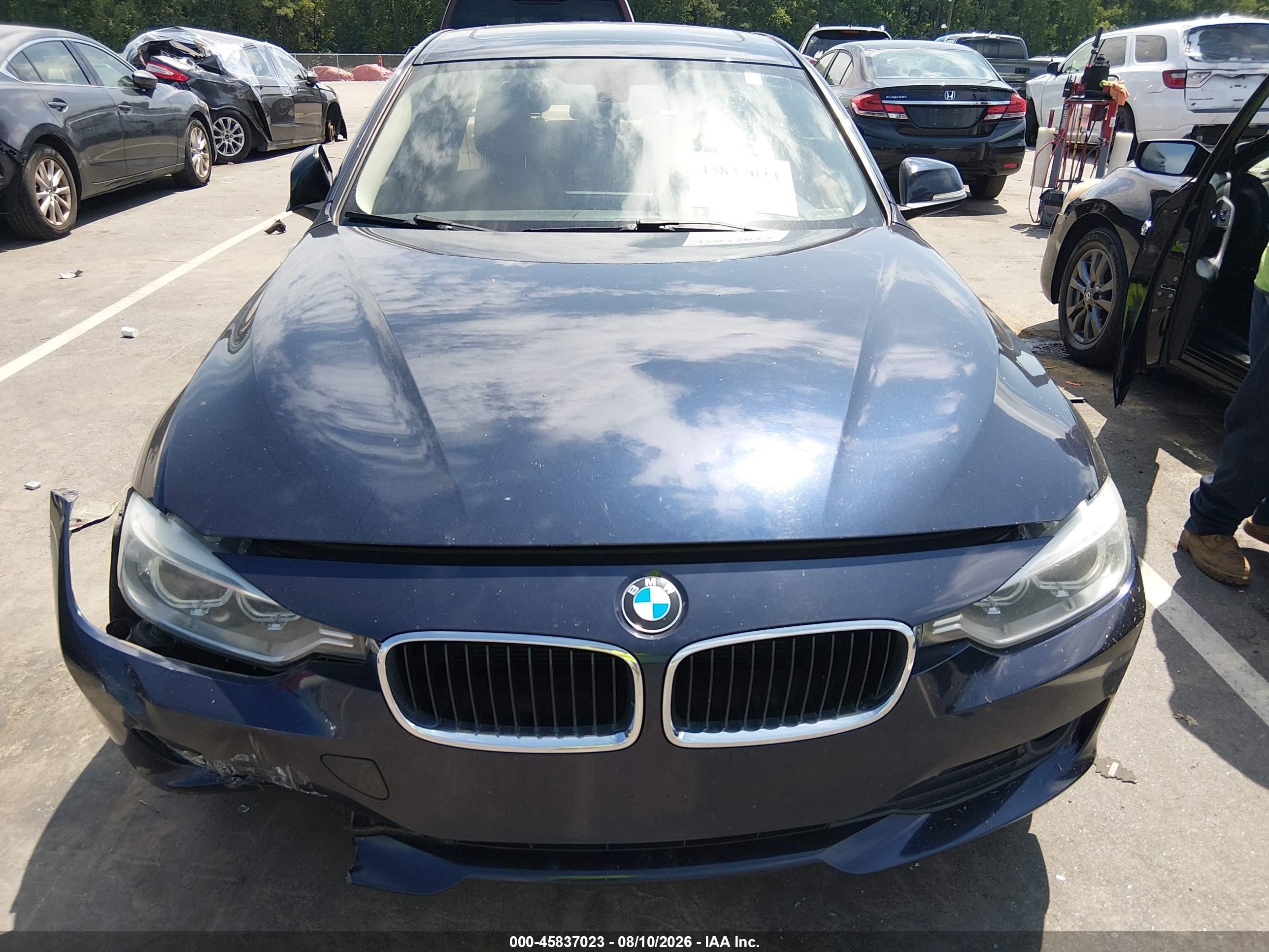 2014 Bmw 320i   Dark Blue vin: WBA3B1C51EK131256