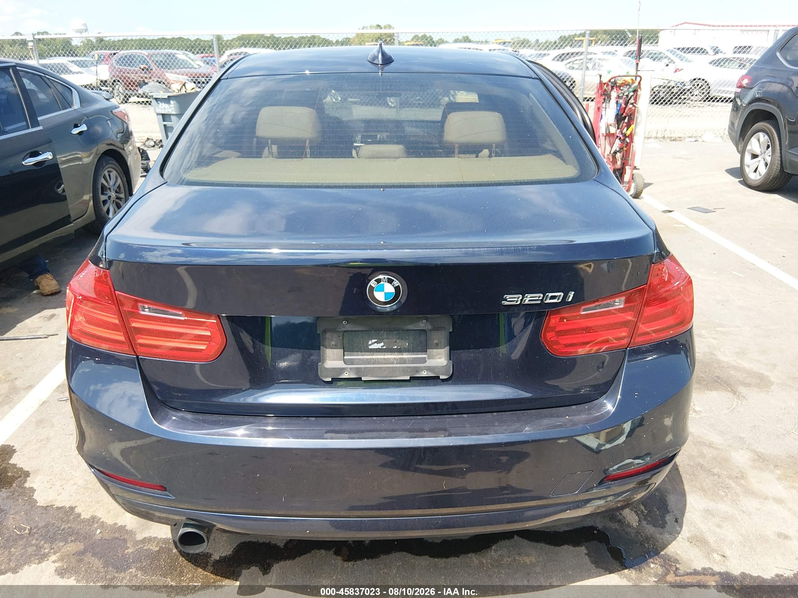 2014 Bmw 320i   Dark Blue vin: WBA3B1C51EK131256