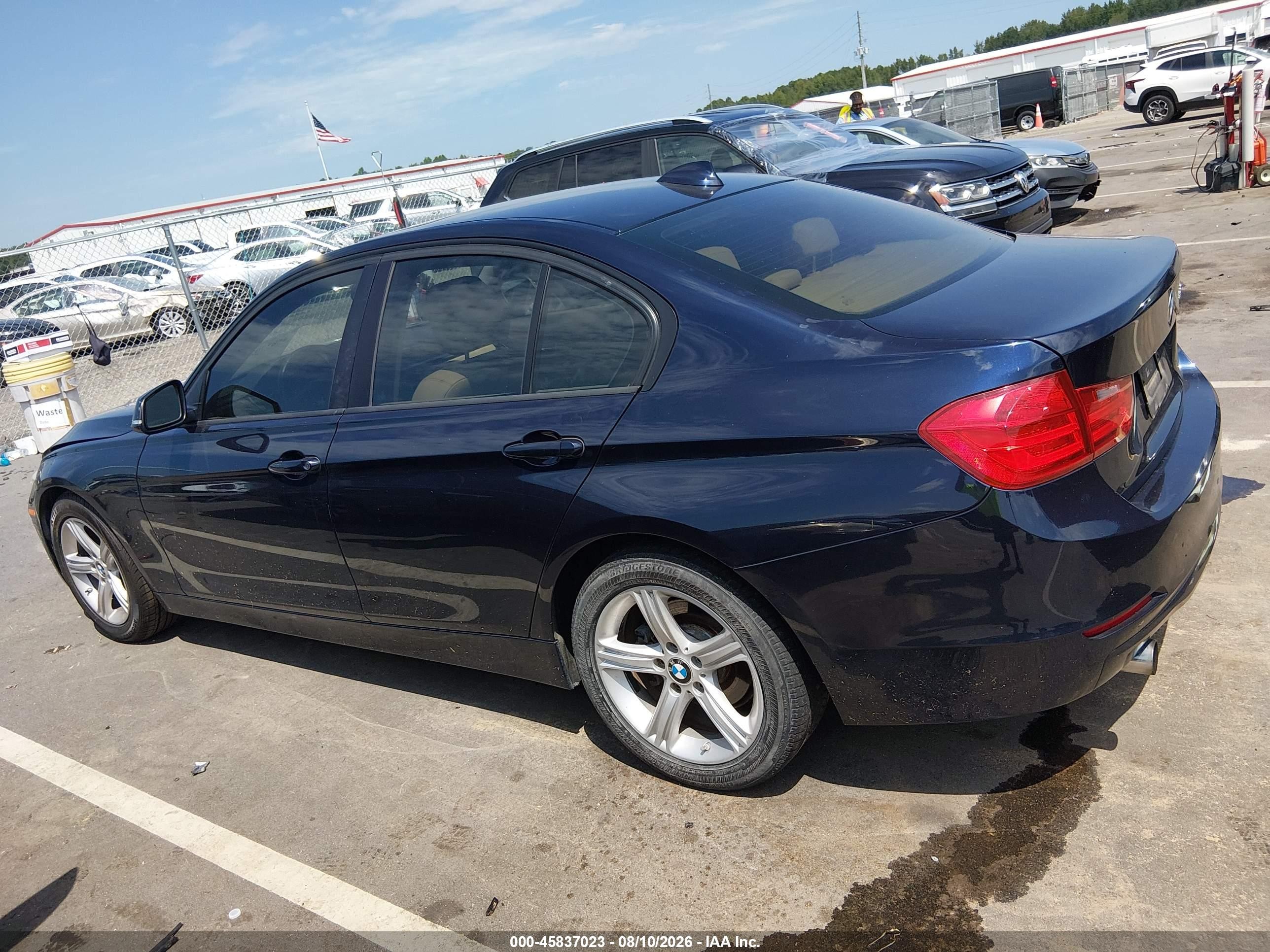 2014 Bmw 320i   Dark Blue vin: WBA3B1C51EK131256