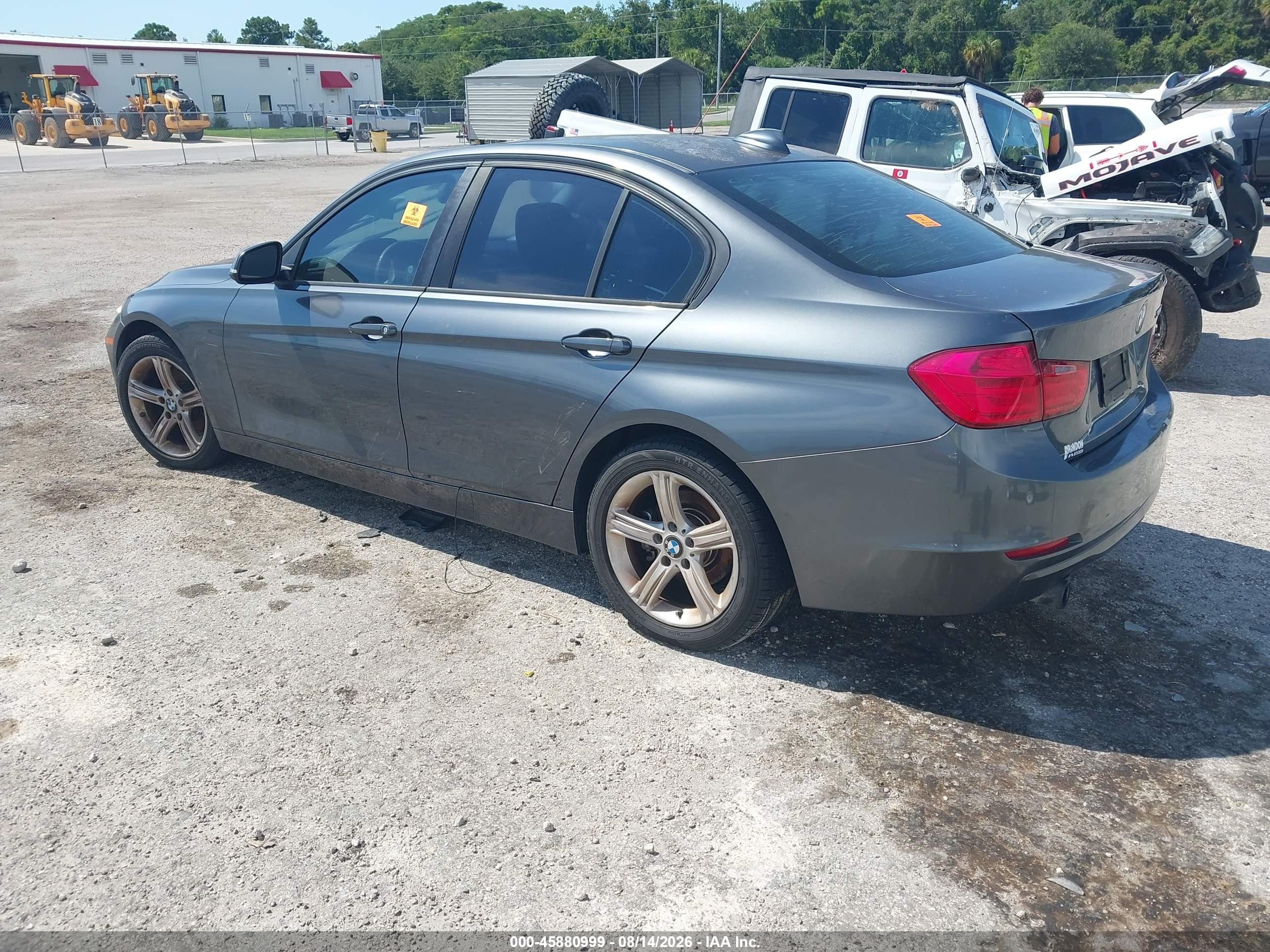 2014 Bmw 320i   Gray vin: WBA3B1C51EK132097