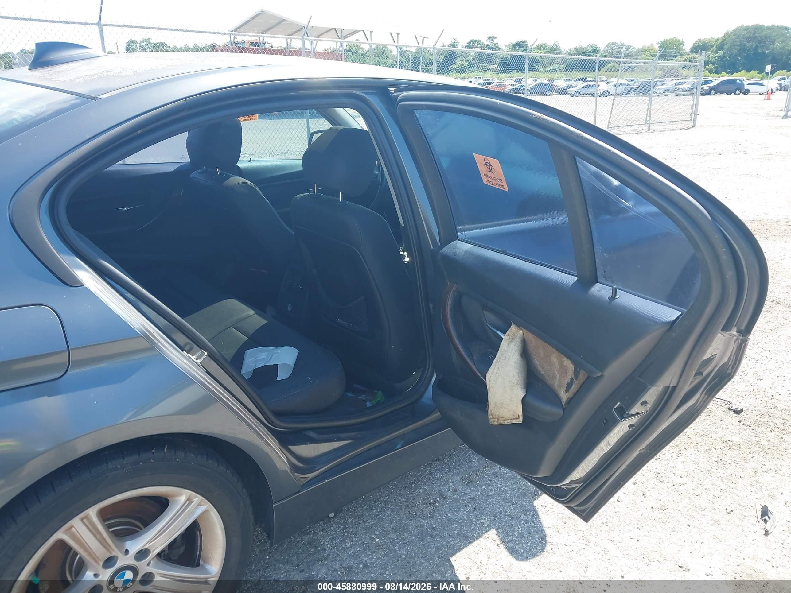 2014 Bmw 320i   Gray vin: WBA3B1C51EK132097