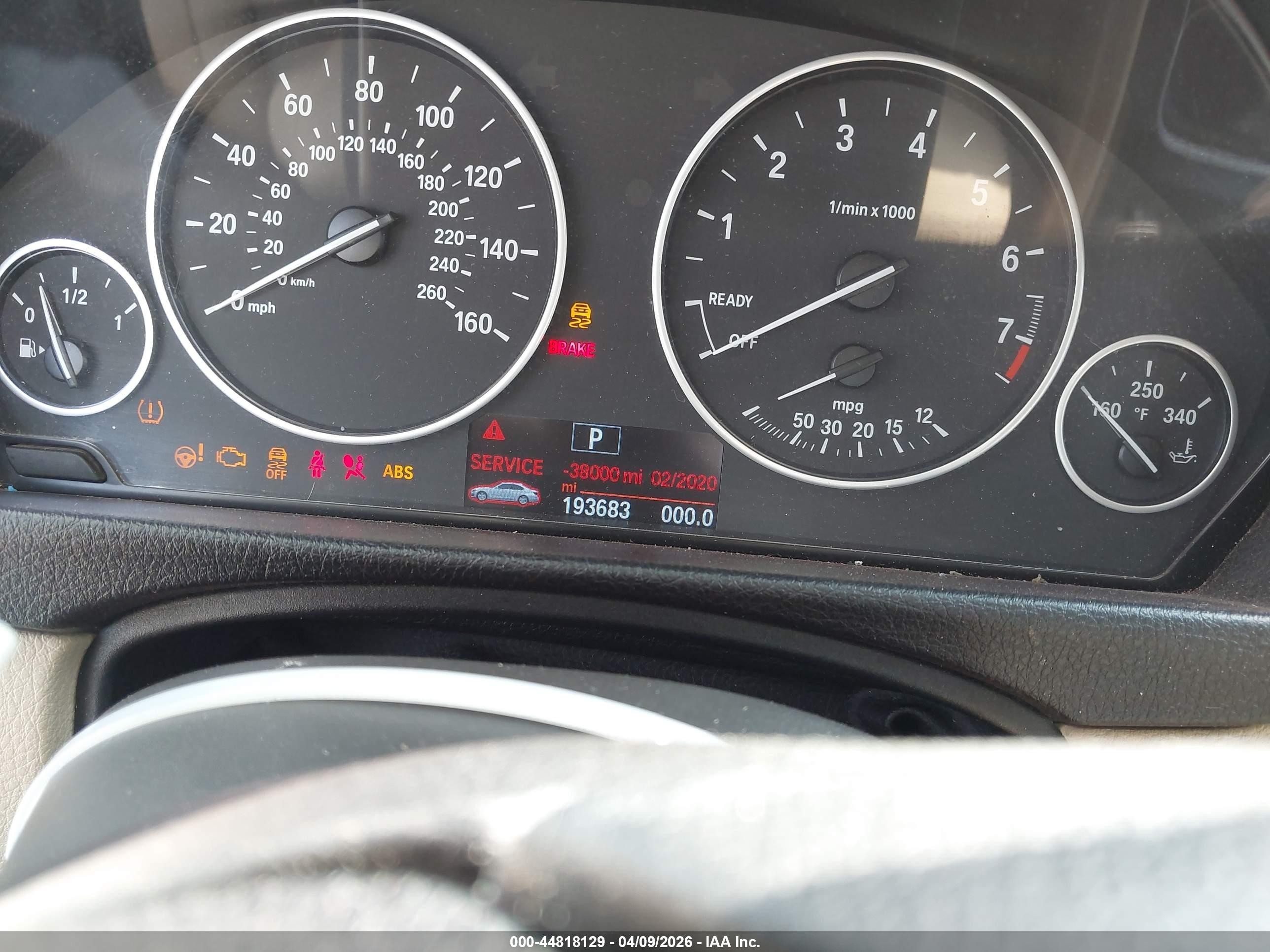 2014 Bmw 320i   Blue vin: WBA3B1C51EP678529