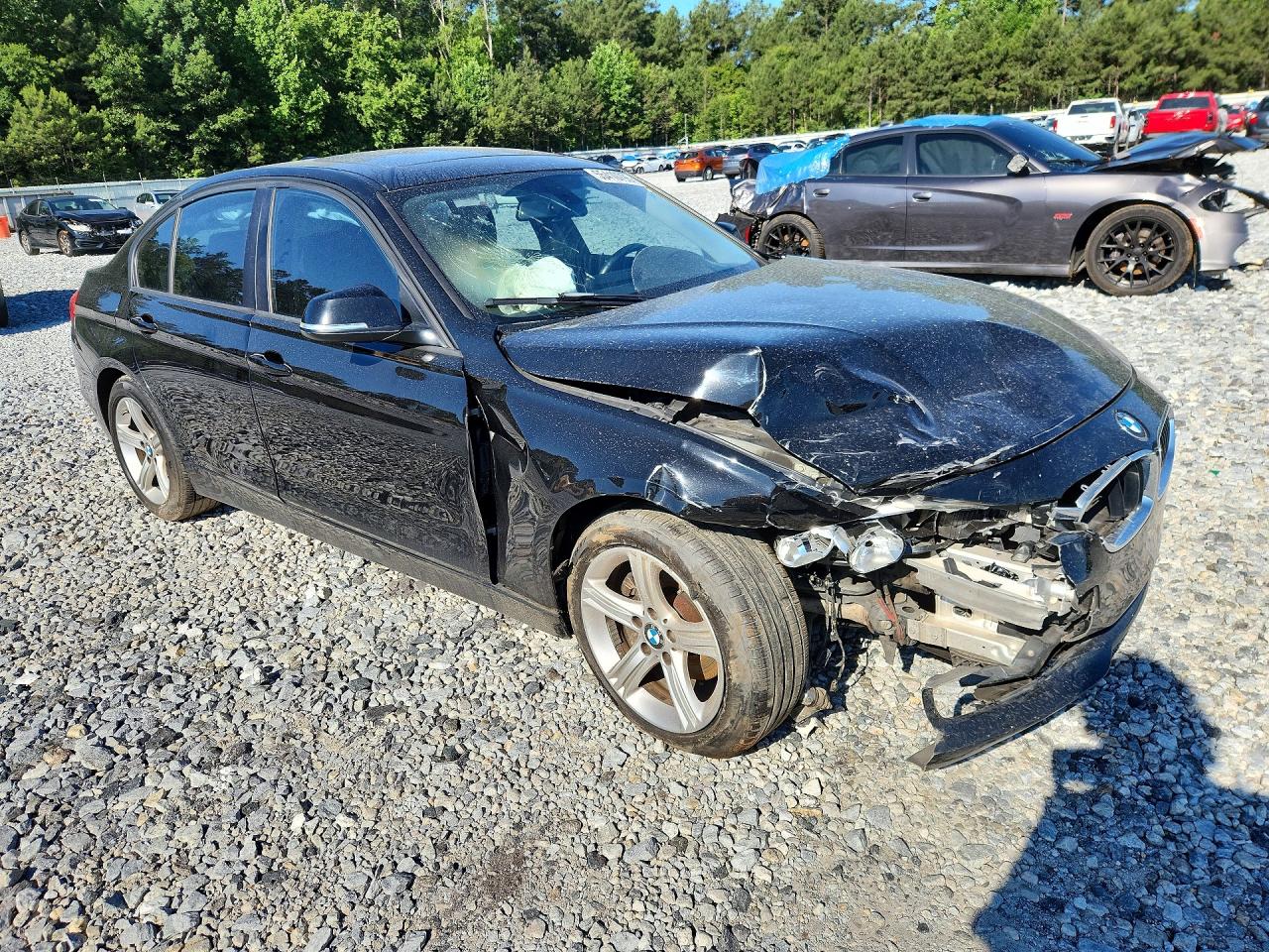 2014 Bmw 320 I Black vin: WBA3B1C51EPV79712