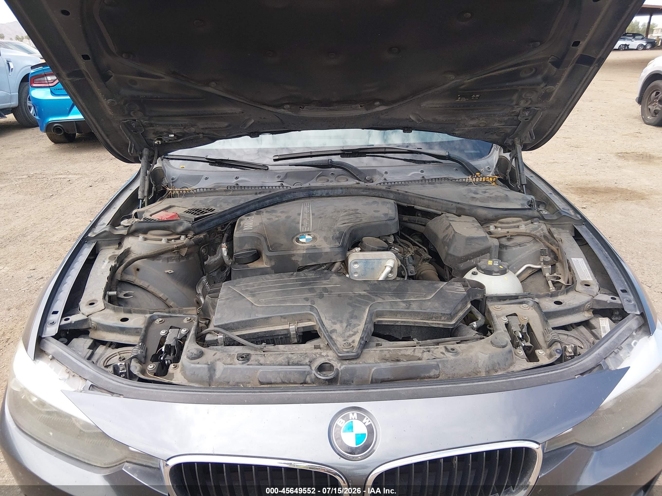 2015 Bmw 320i   Серый vin: WBA3B1C51FK140069