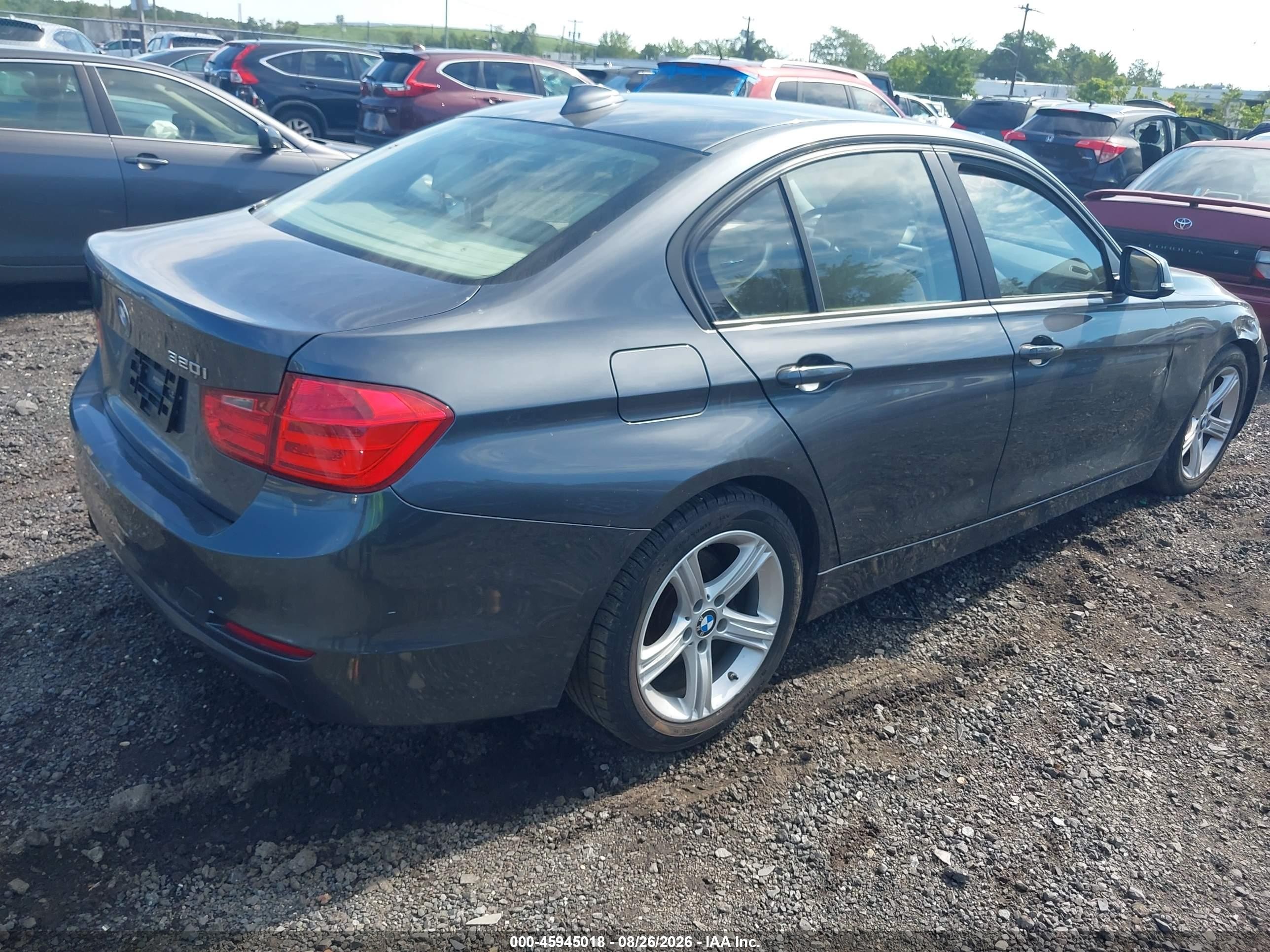 2015 Bmw 320i   Gray vin: WBA3B1C51FP831475