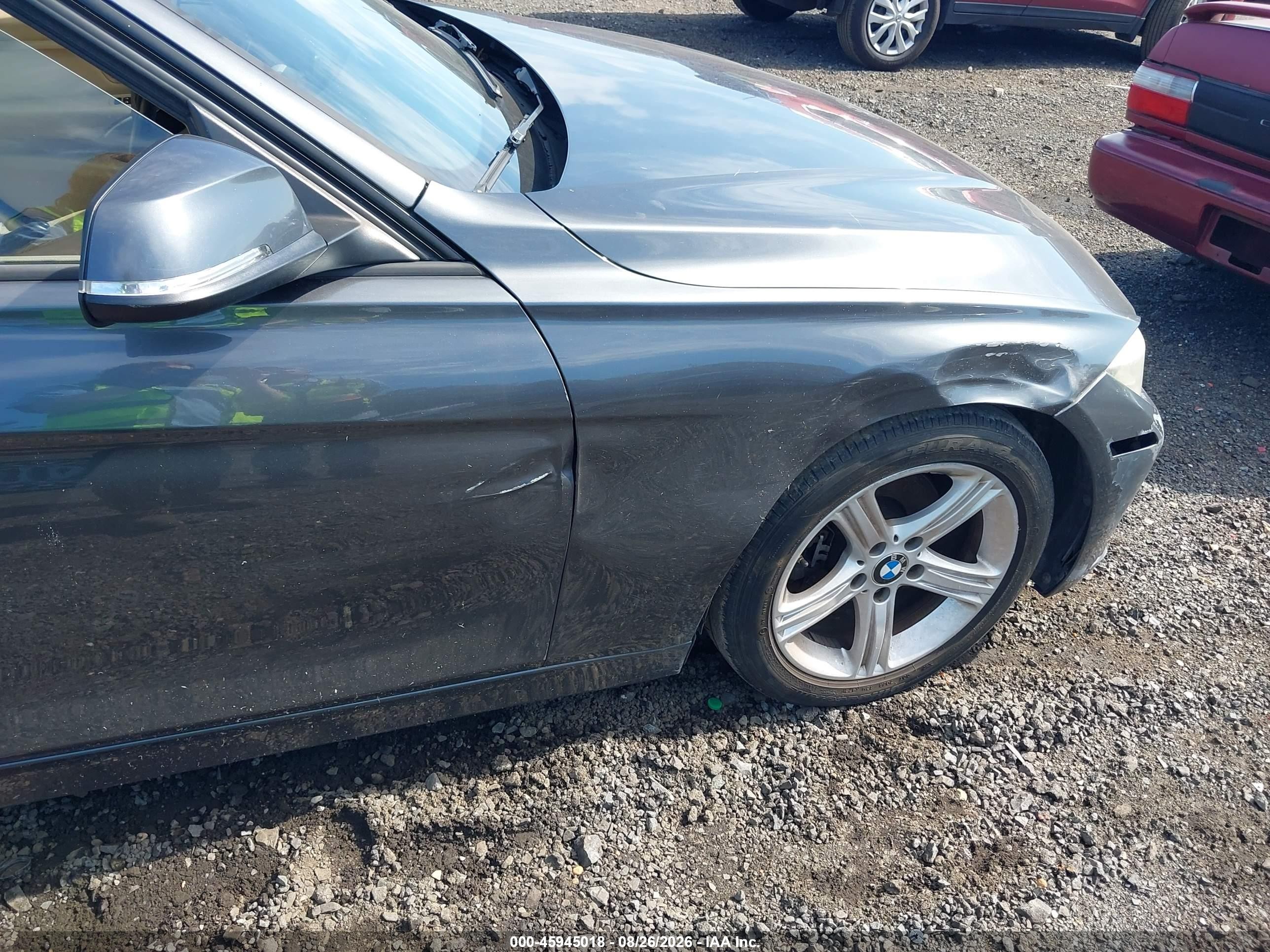 2015 Bmw 320i   Gray vin: WBA3B1C51FP831475