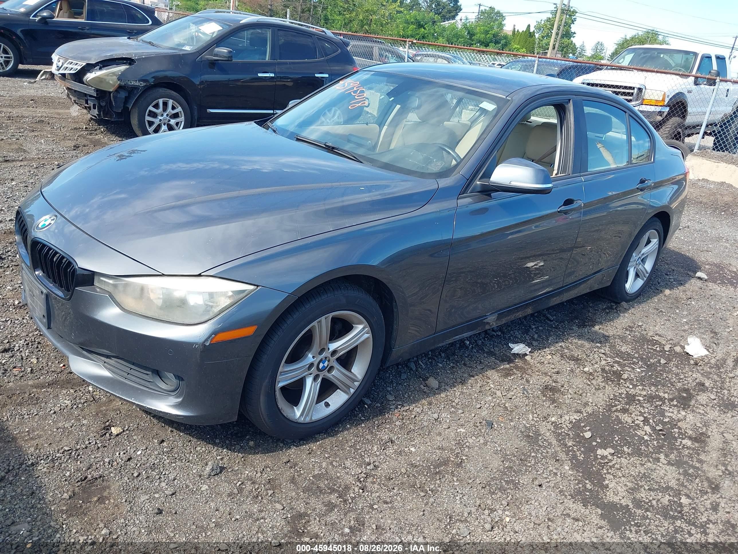 2015 Bmw 320i   Gray vin: WBA3B1C51FP831475