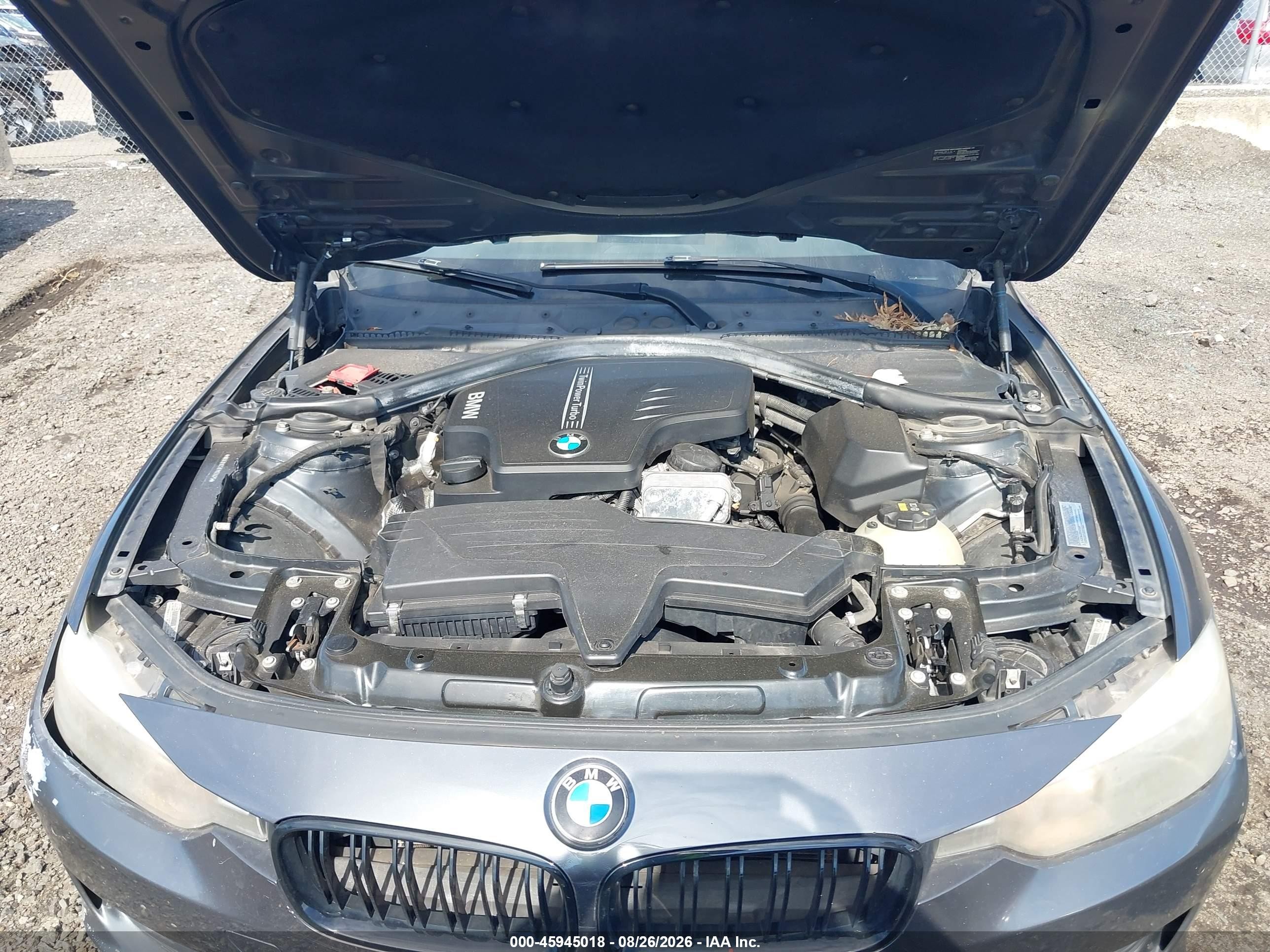 2015 Bmw 320i   Gray vin: WBA3B1C51FP831475