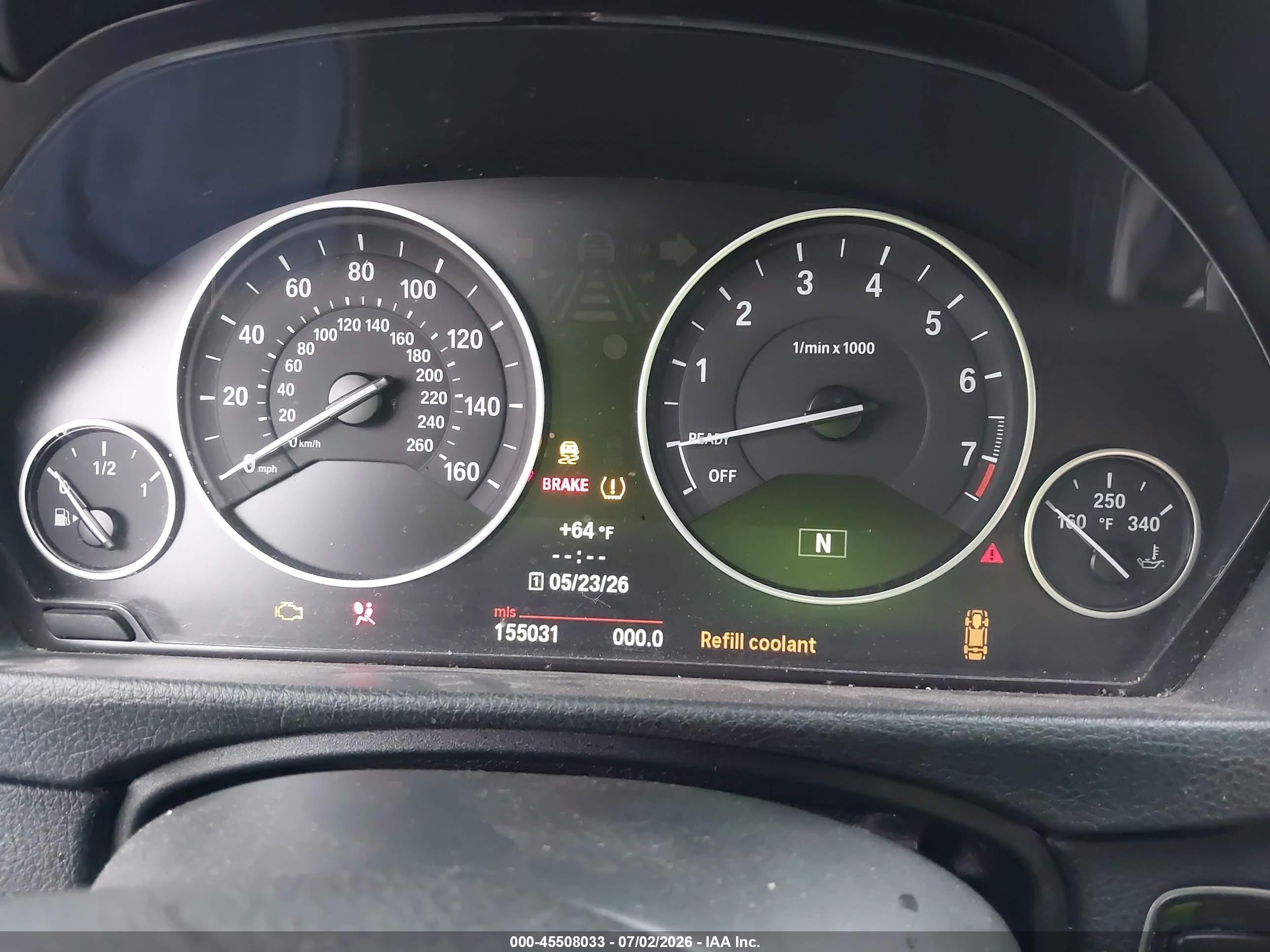 2013 Bmw 320i   Gray vin: WBA3B1C52DF462662
