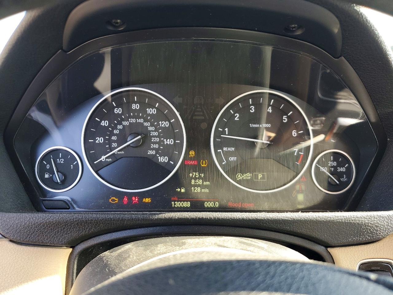 2013 Bmw 320 I White vin: WBA3B1C52DF462872