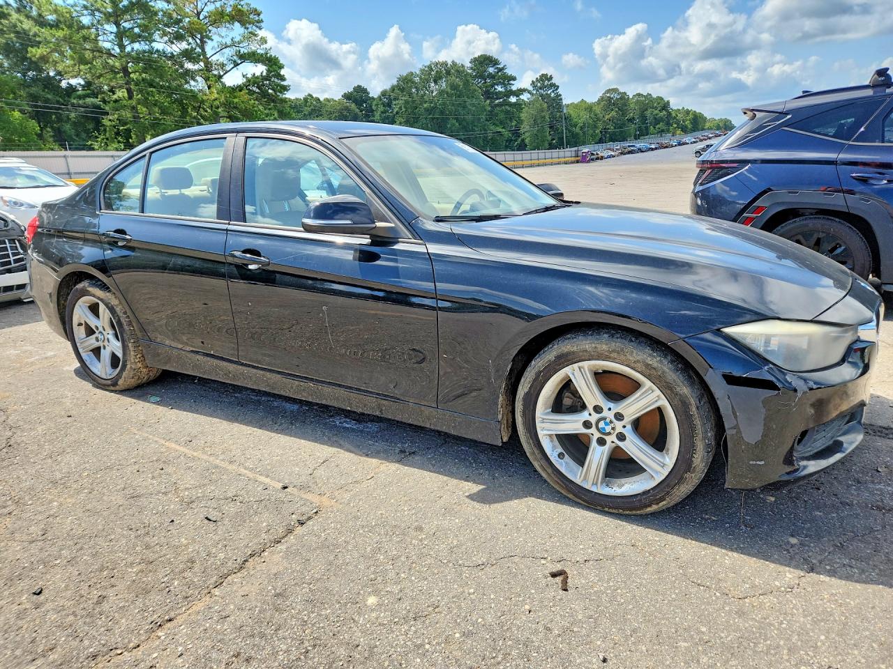 2014 Bmw 320 I Black vin: WBA3B1C52EK132660