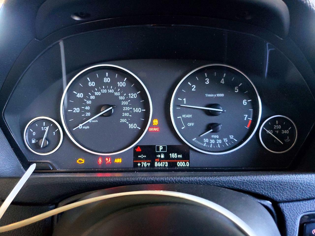2014 Bmw 320 I Черный vin: WBA3B1C52EK133243