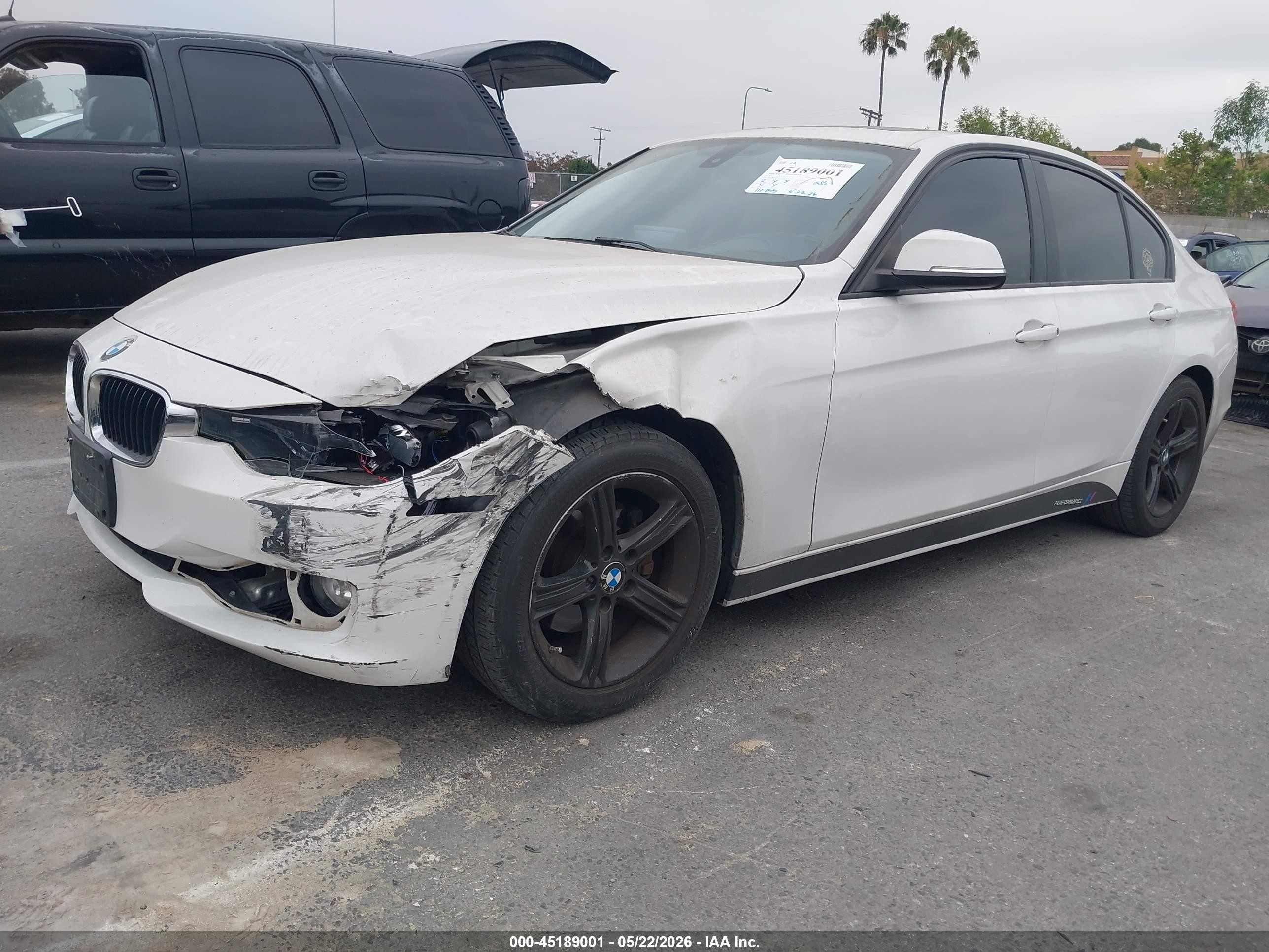 2014 Bmw 320i   White vin: WBA3B1C52EK135252