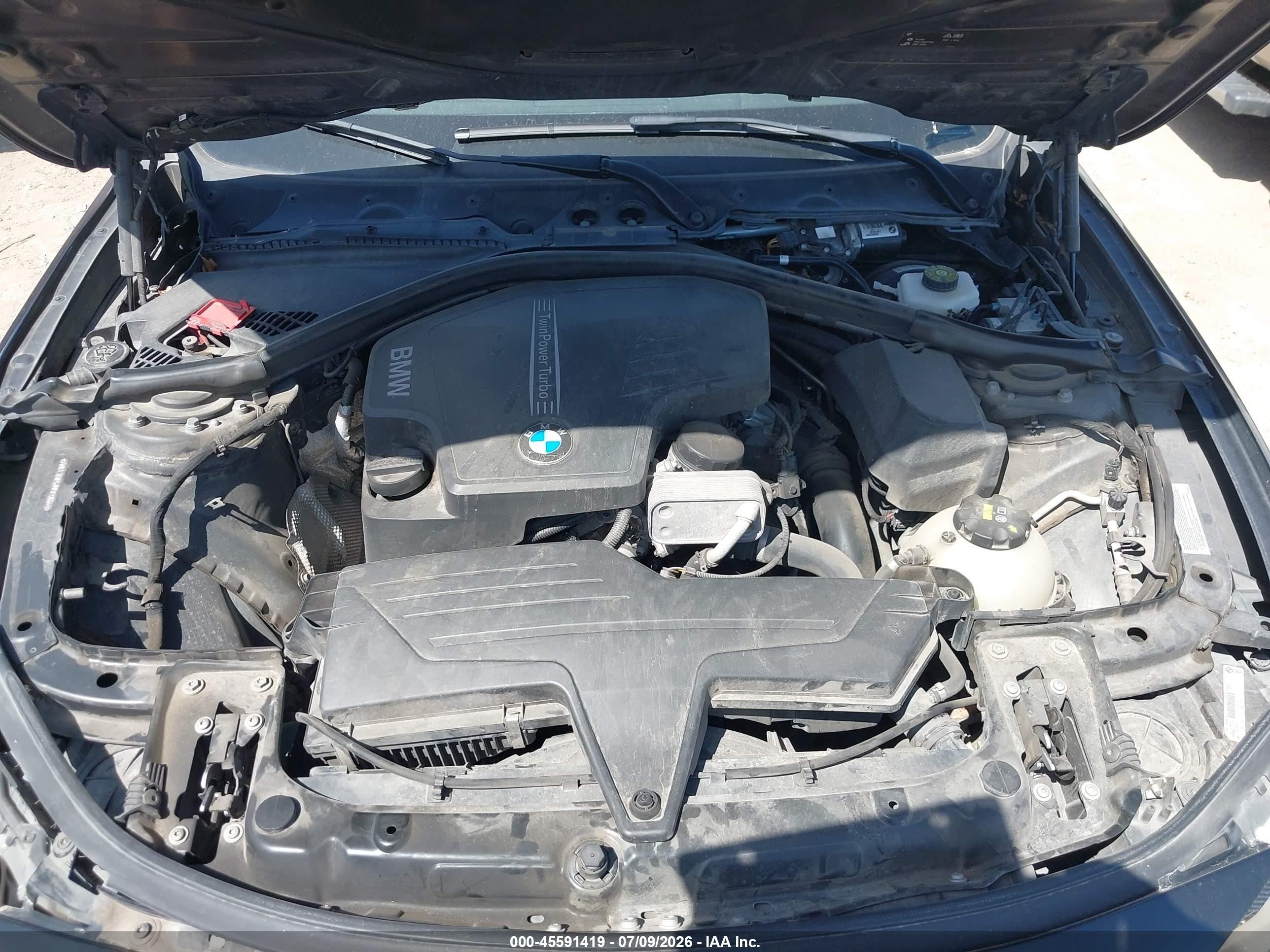 2015 Bmw 320i   Черный vin: WBA3B1C52FK139884