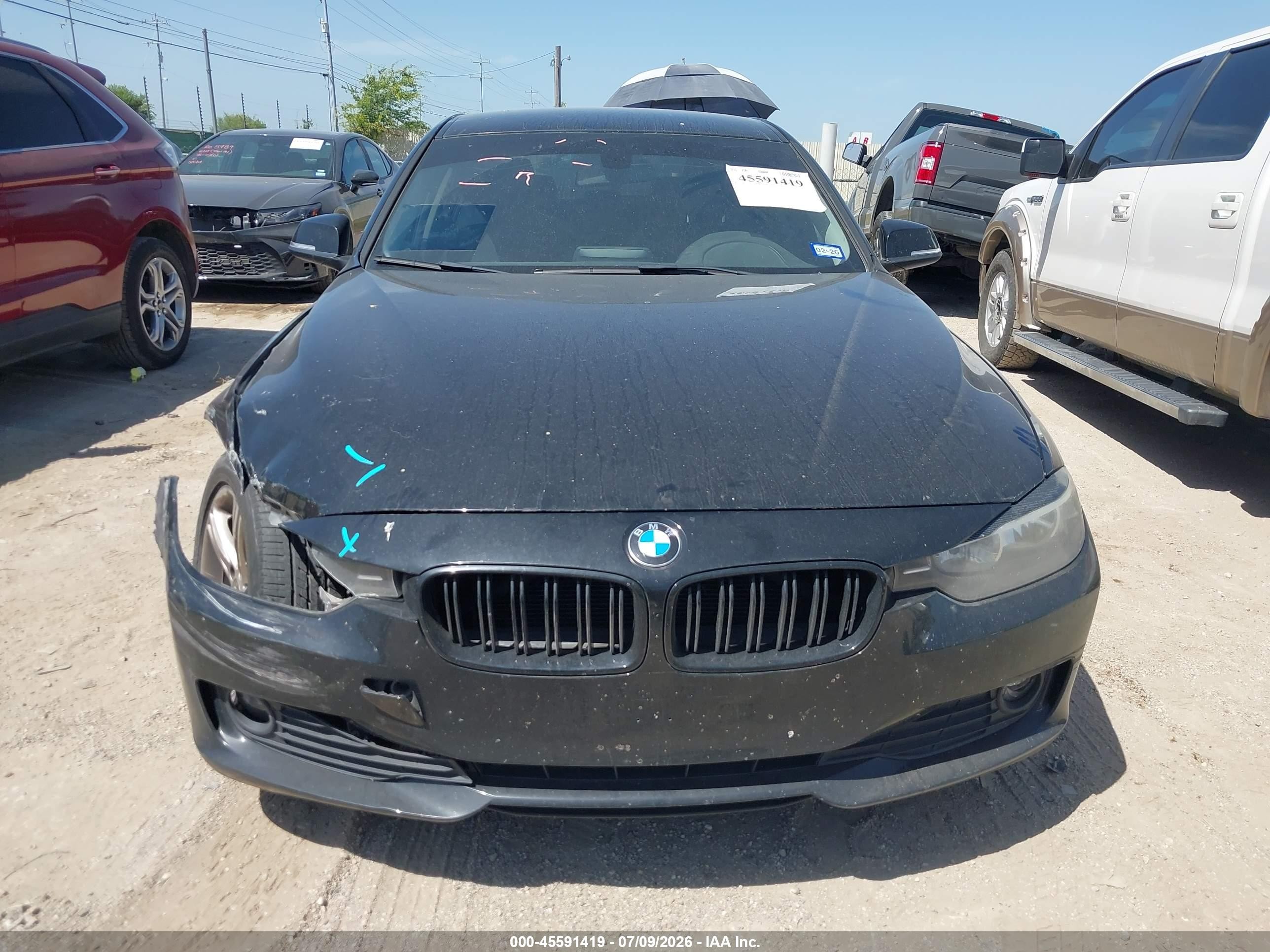 2015 Bmw 320i   Черный vin: WBA3B1C52FK139884