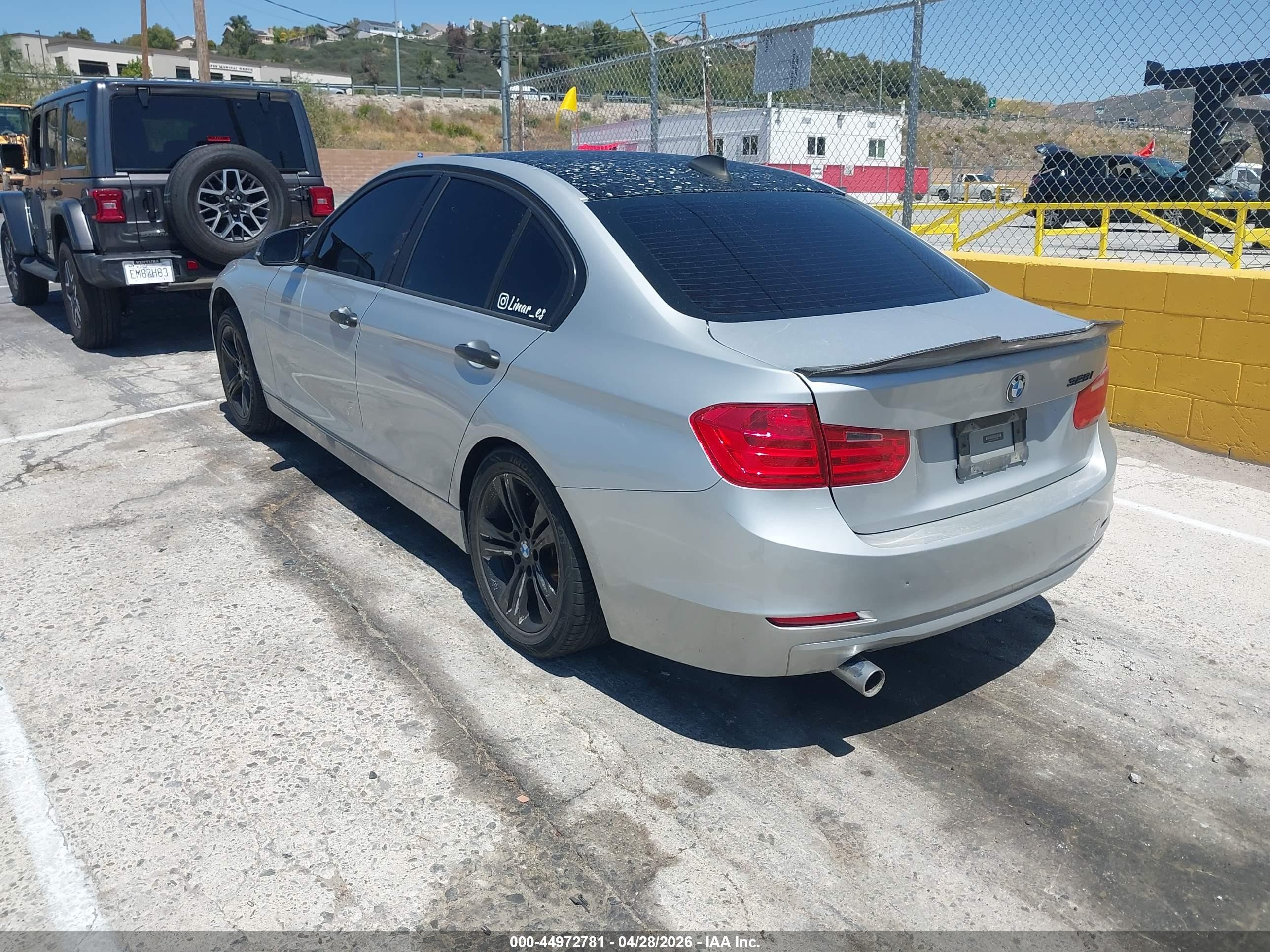 2014 Bmw 320i   Silver vin: WBA3B1C53EK133199