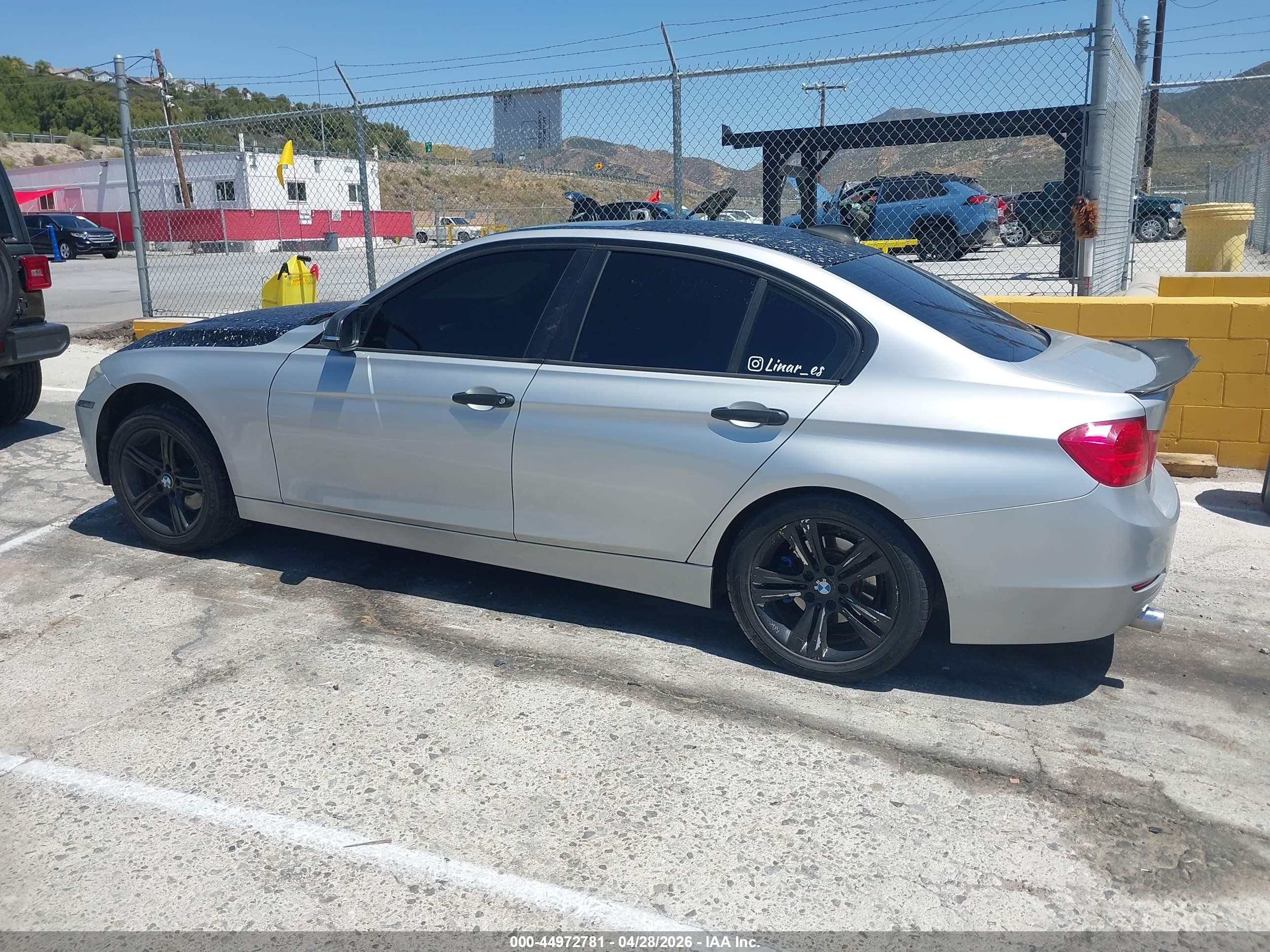 2014 Bmw 320i   Silver vin: WBA3B1C53EK133199