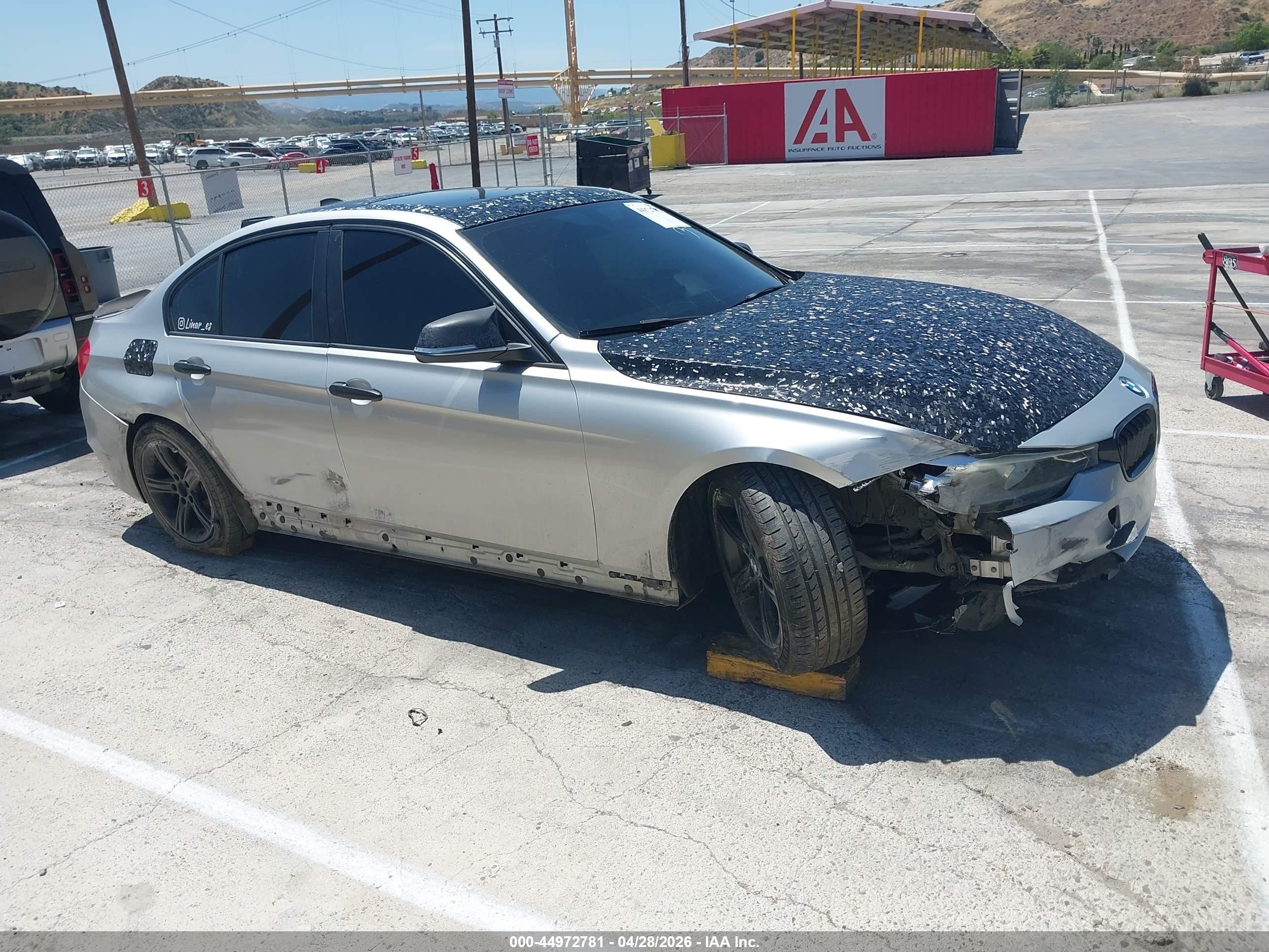 2014 Bmw 320i   Silver vin: WBA3B1C53EK133199