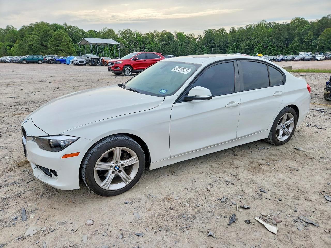 2014 Bmw 320 I Белый vin: WBA3B1C53EK134904