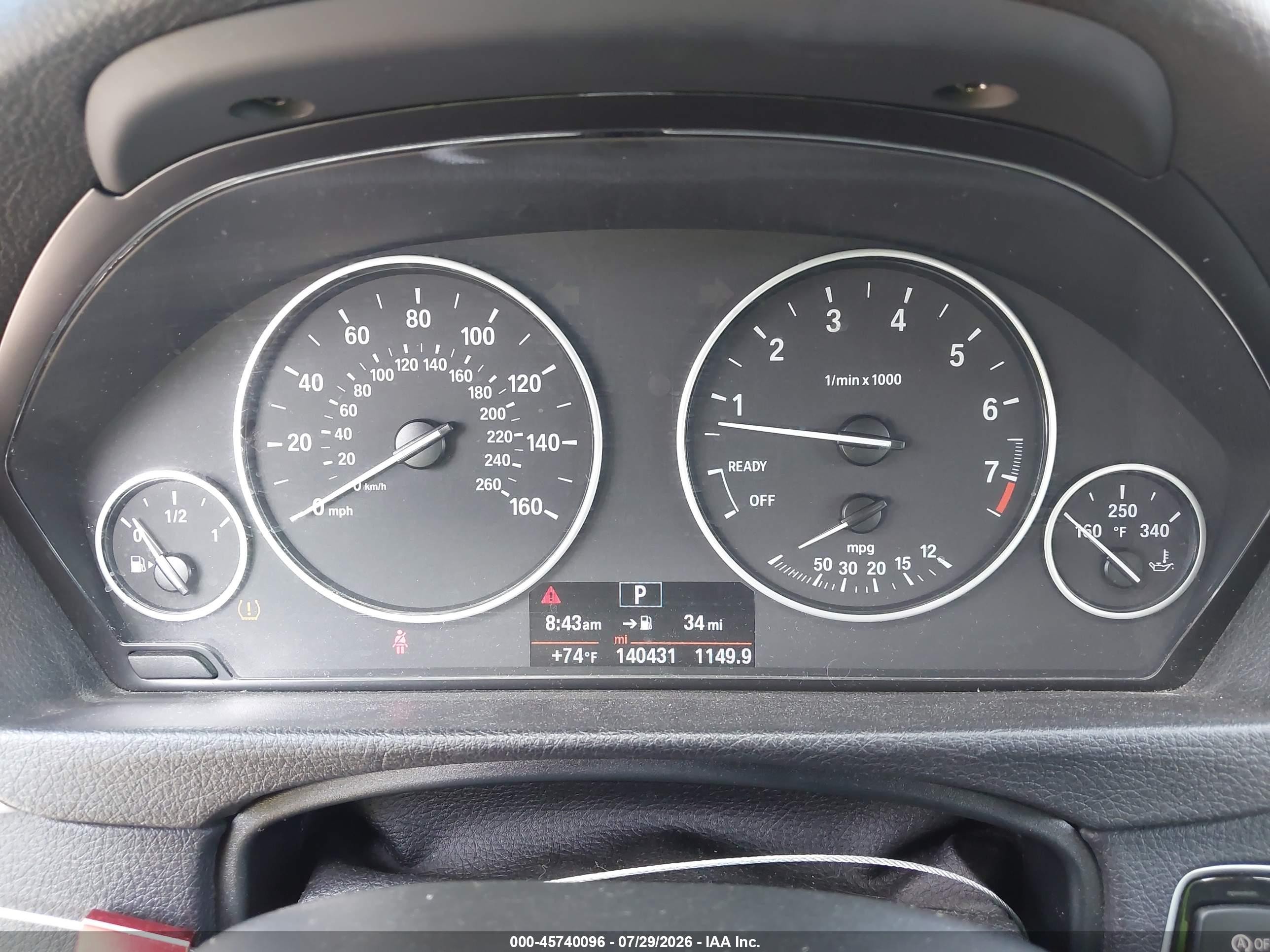 2015 Bmw 320i   Black vin: WBA3B1C53FK136413