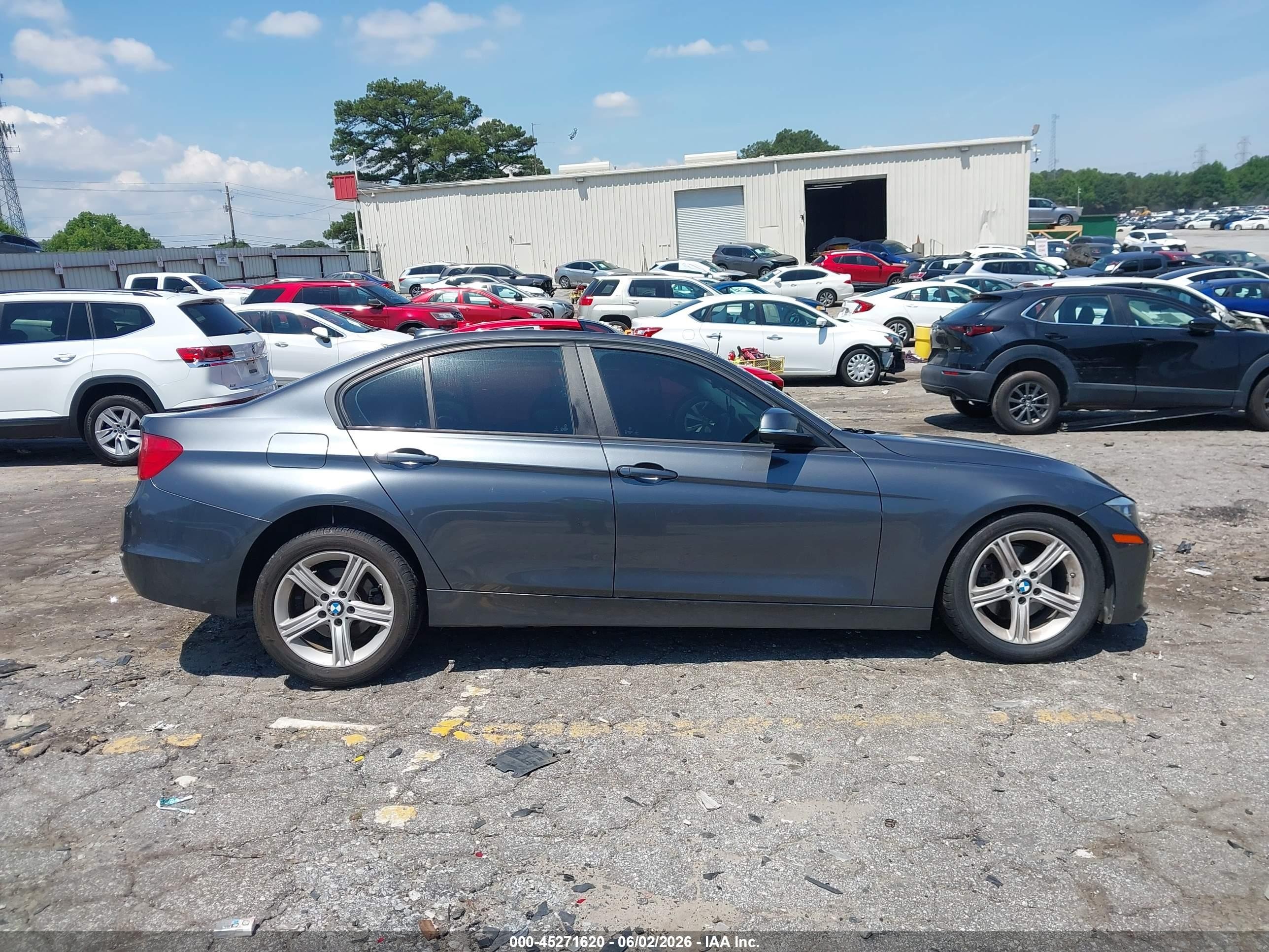 2015 Bmw 320i   Gray vin: WBA3B1C53FK137223