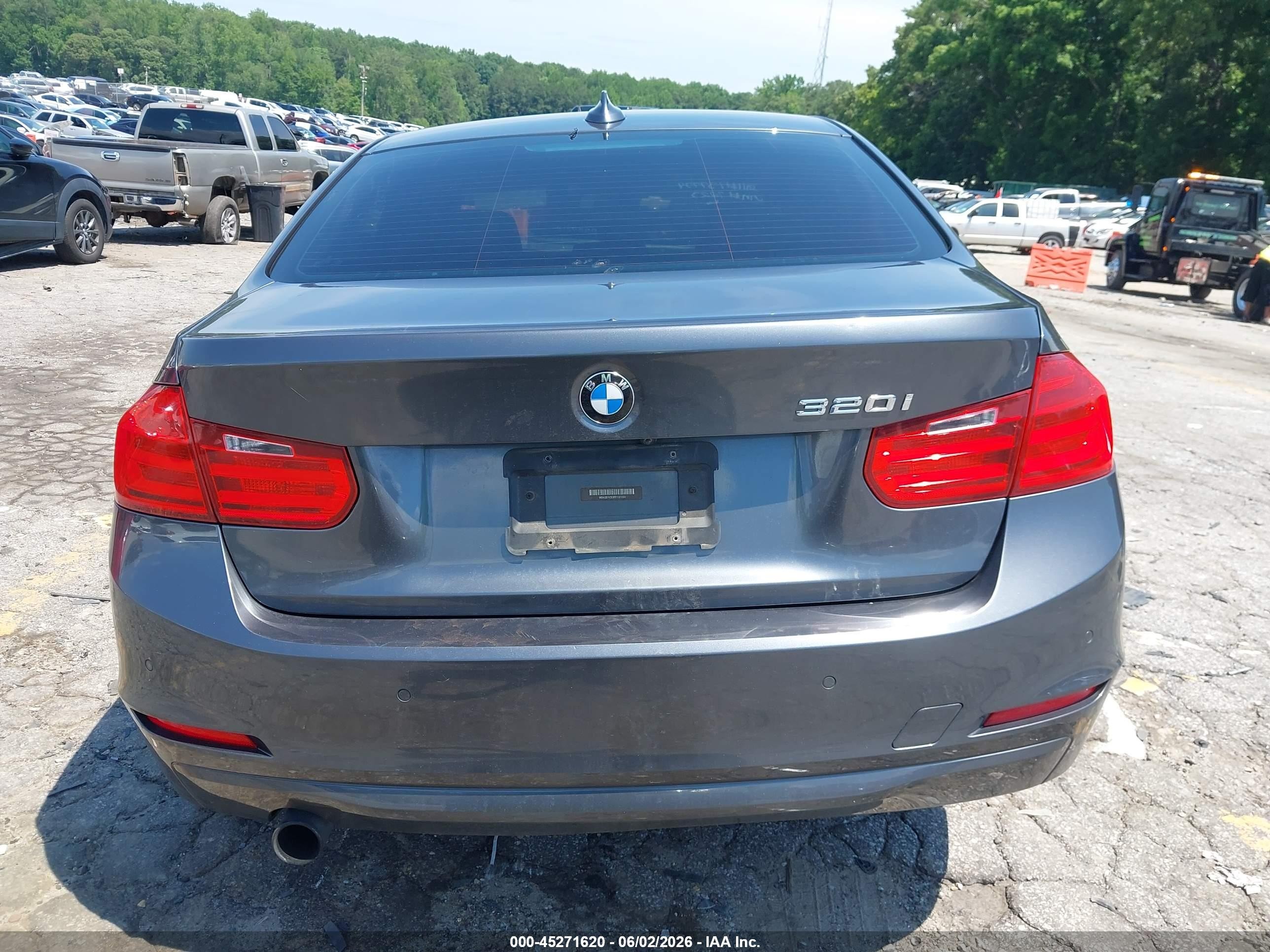 2015 Bmw 320i   Gray vin: WBA3B1C53FK137223