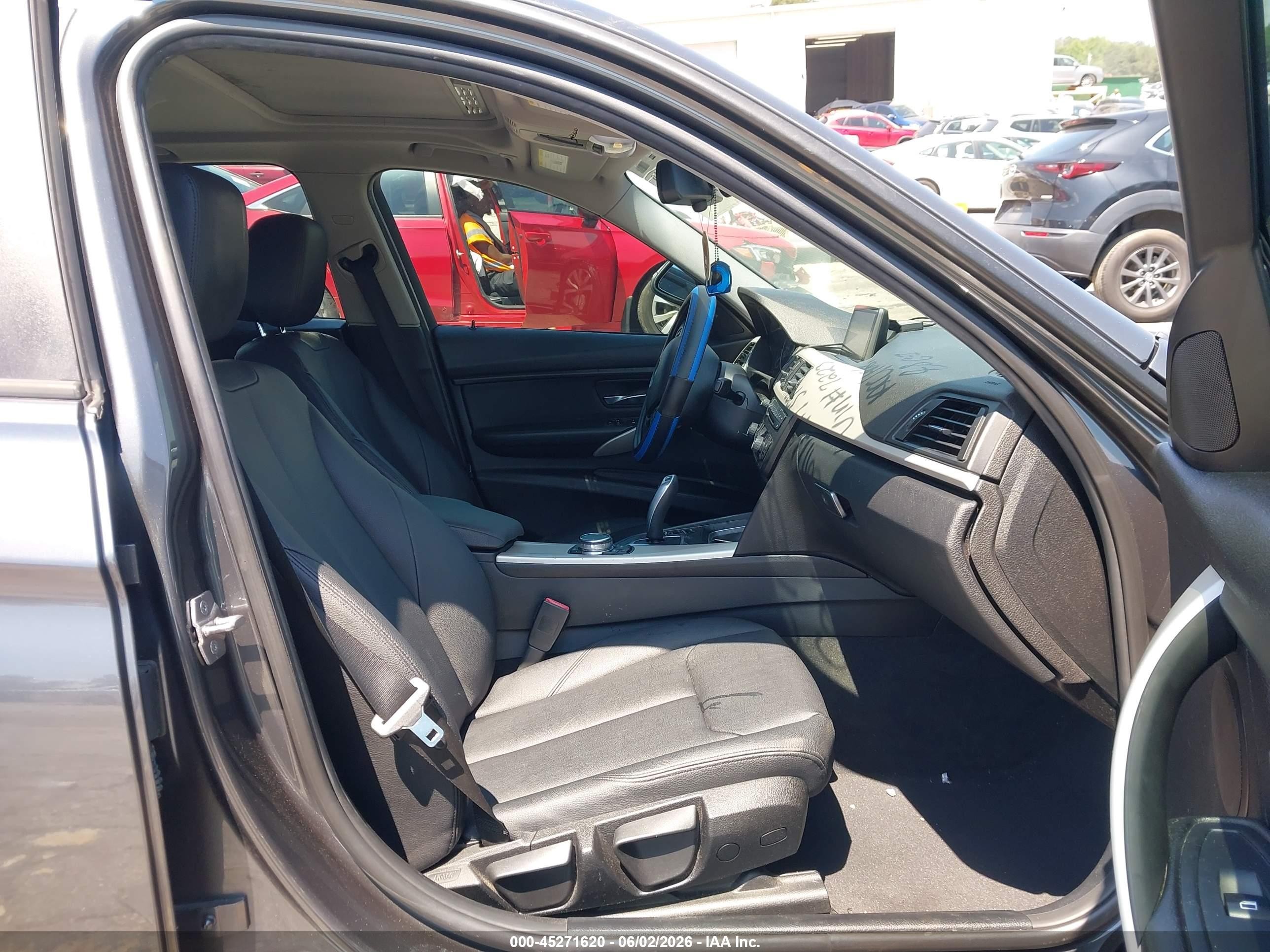 2015 Bmw 320i   Gray vin: WBA3B1C53FK137223
