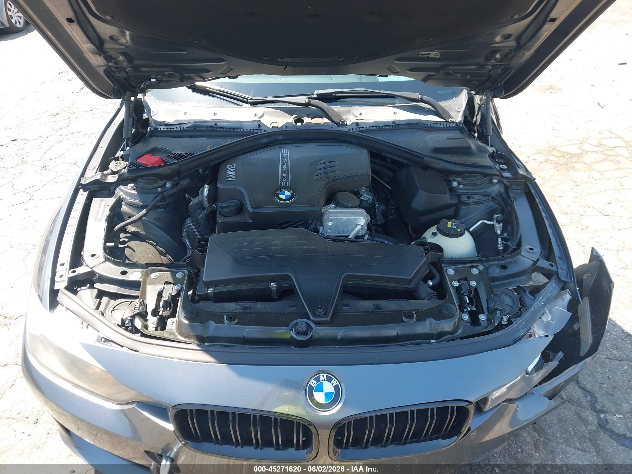 2015 Bmw 320i   Gray vin: WBA3B1C53FK137223