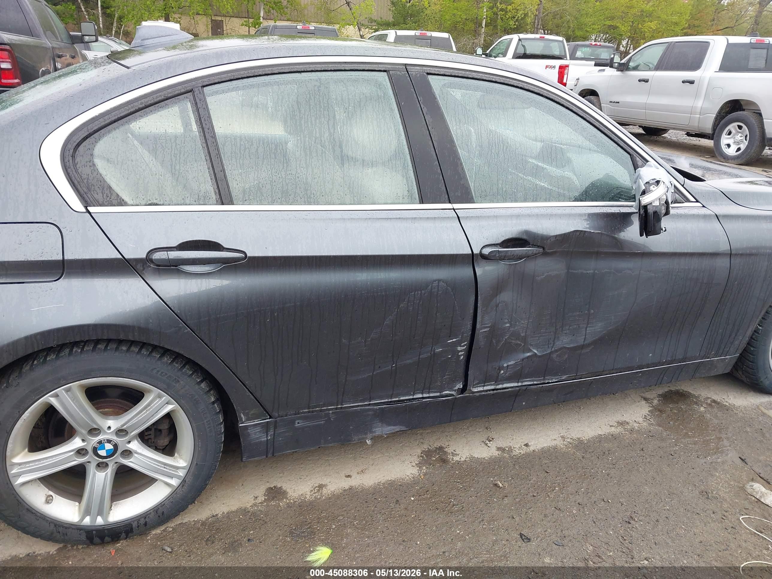 2015 Bmw 320i   Gray vin: WBA3B1C53FK163062