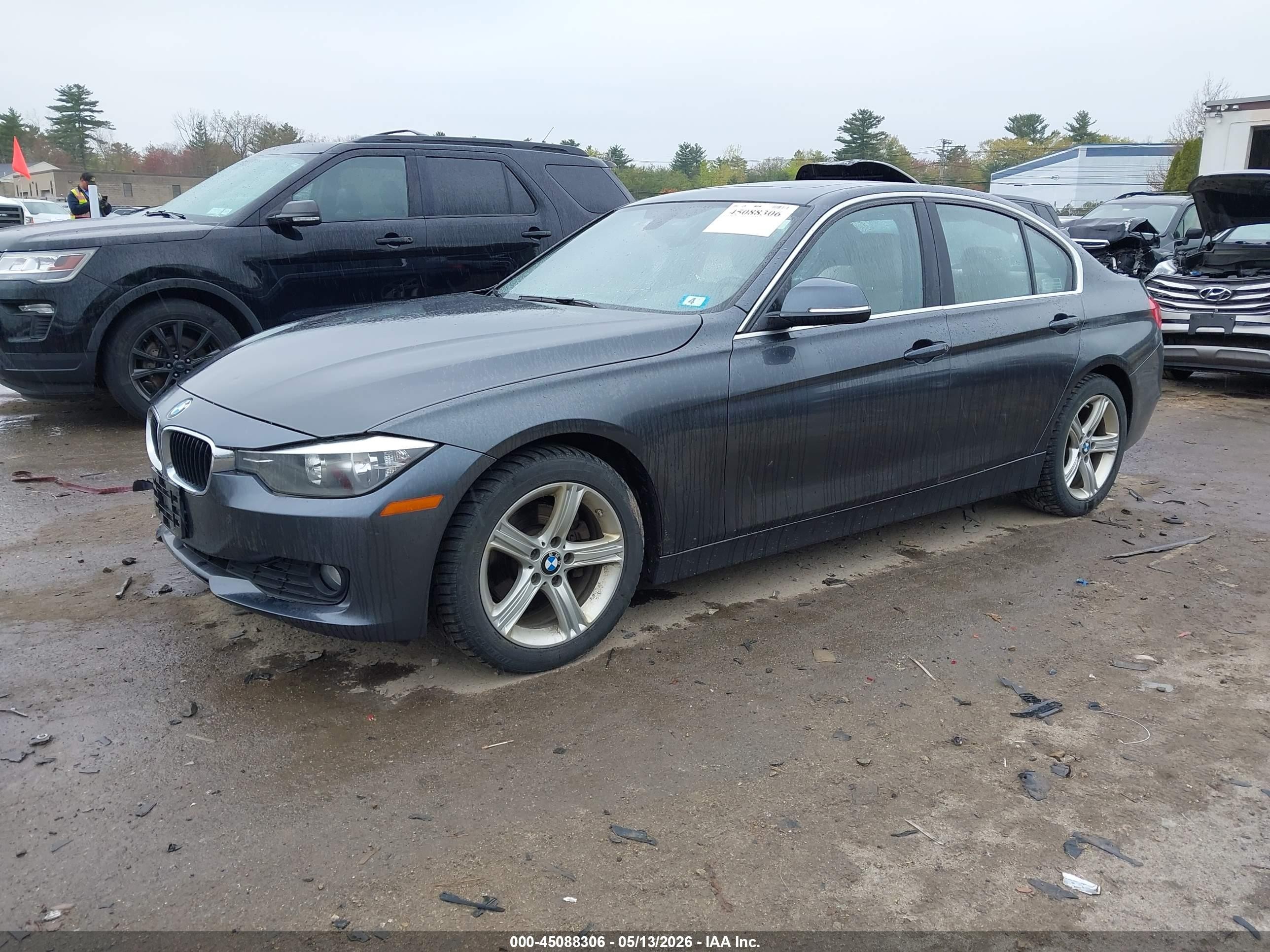 2015 Bmw 320i   Gray vin: WBA3B1C53FK163062