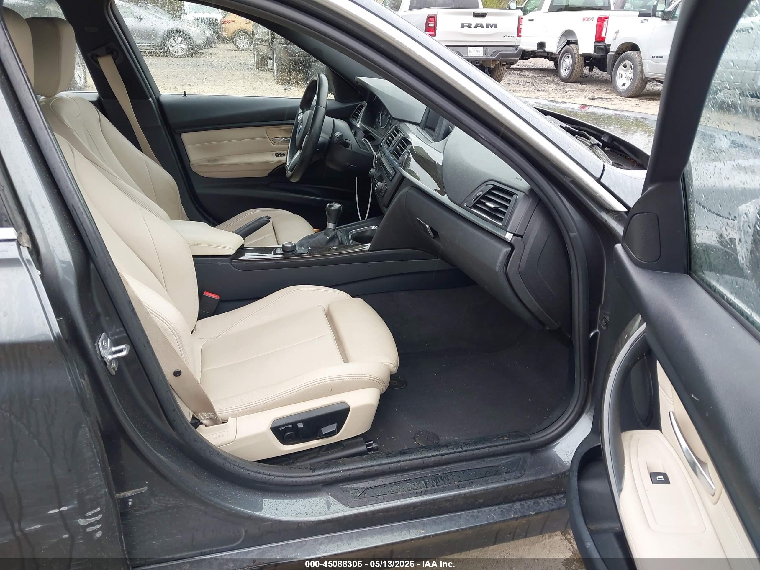 2015 Bmw 320i   Gray vin: WBA3B1C53FK163062