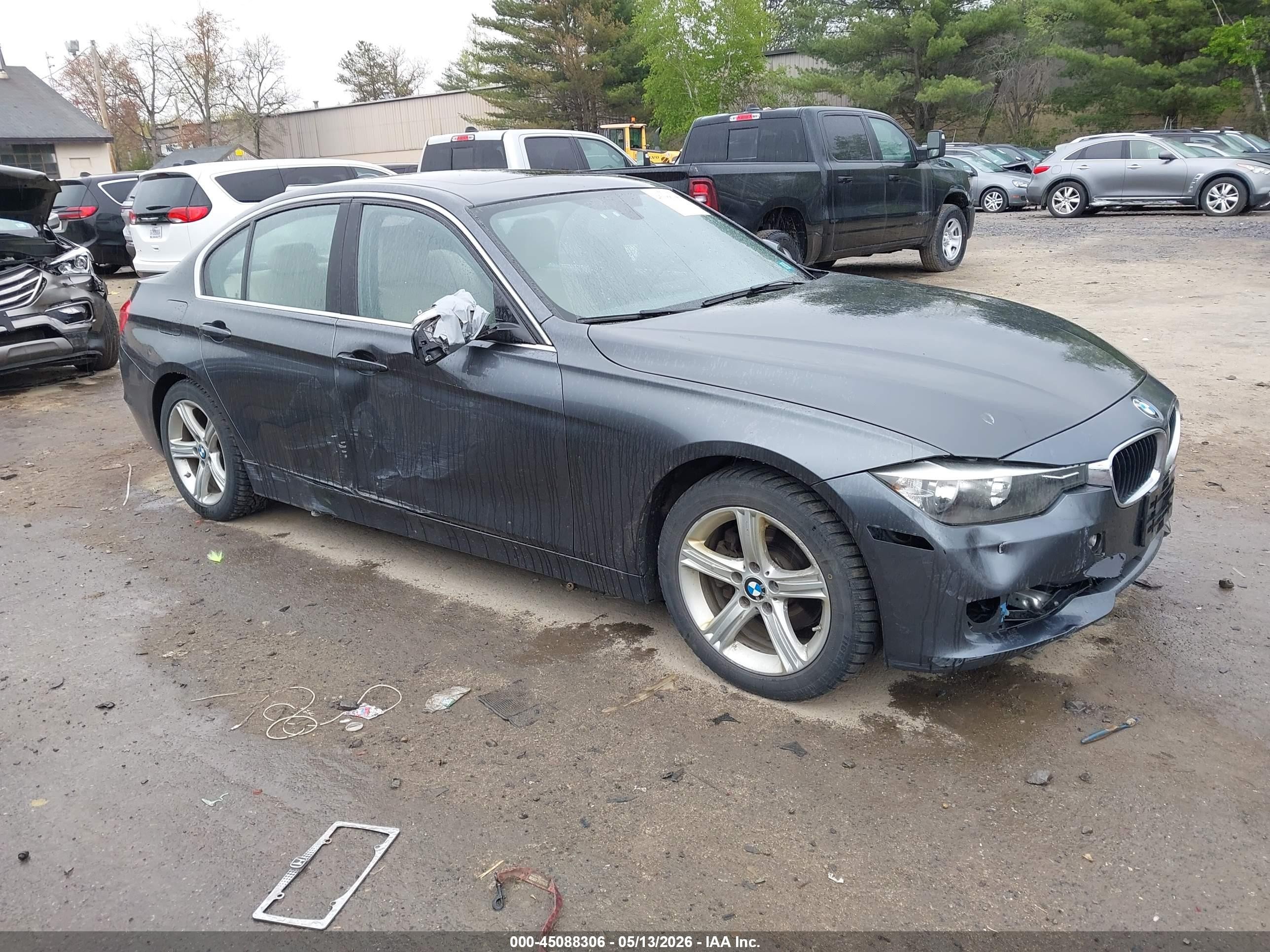 2015 Bmw 320i   Gray vin: WBA3B1C53FK163062