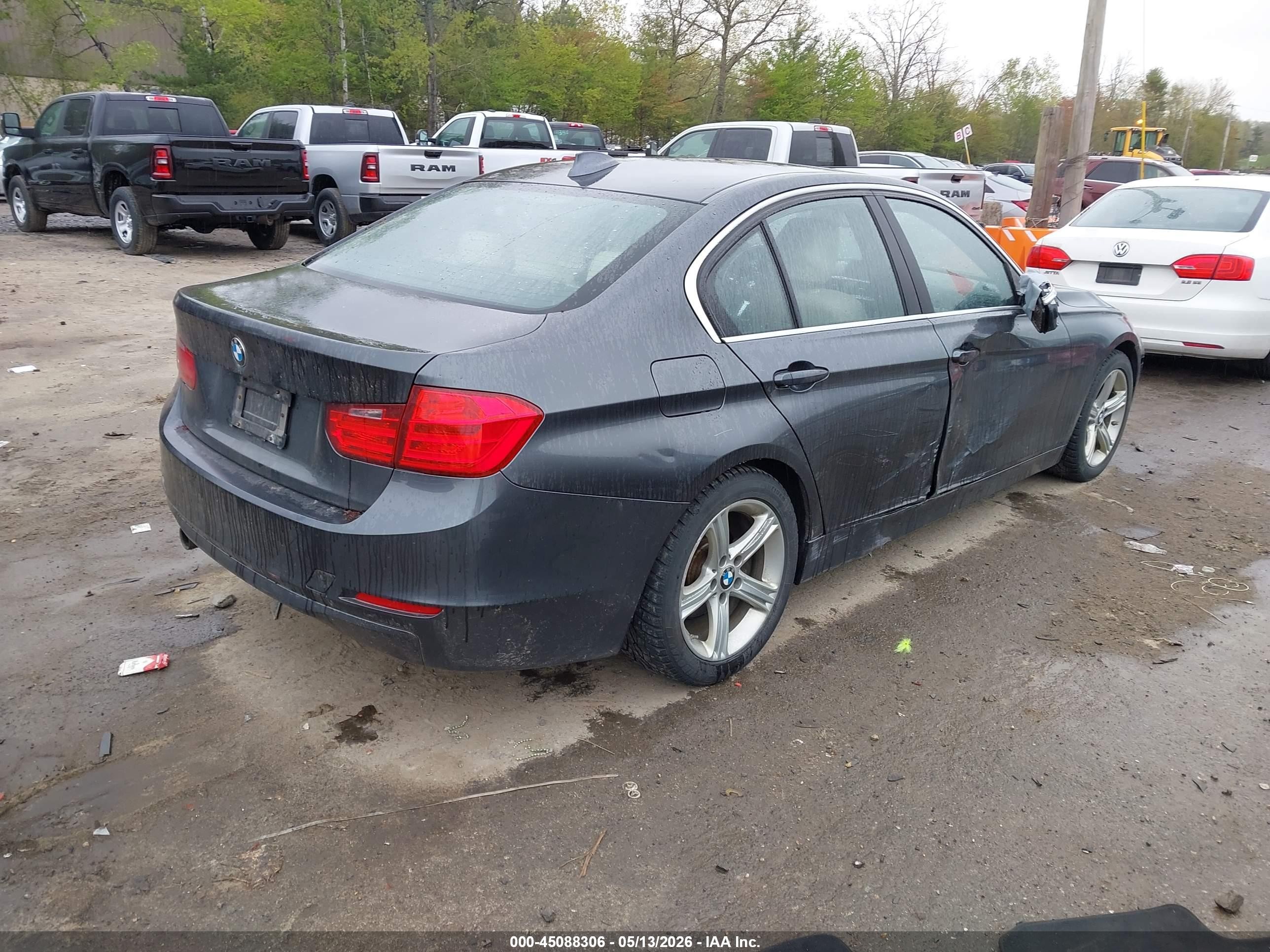 2015 Bmw 320i   Gray vin: WBA3B1C53FK163062