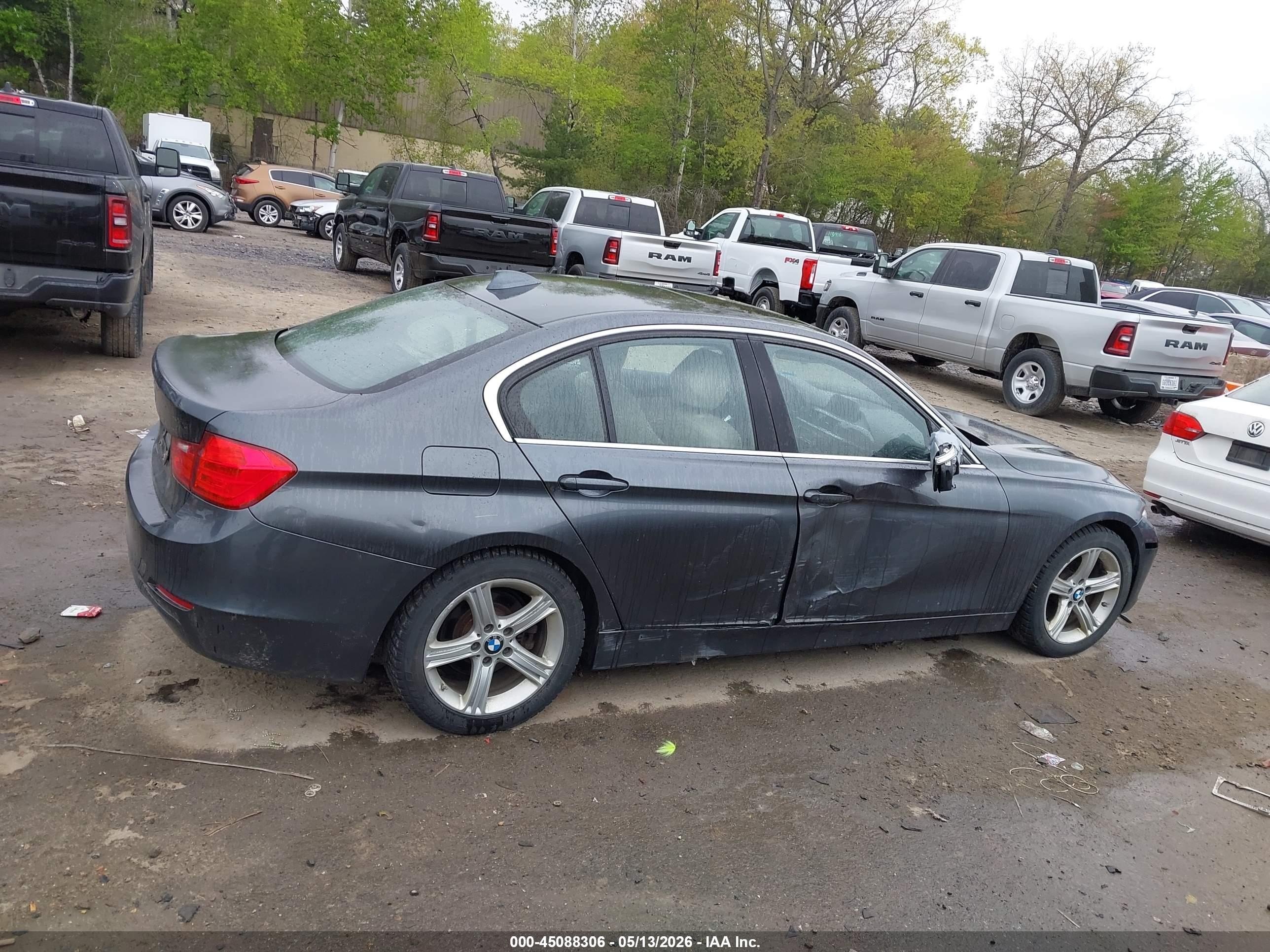 2015 Bmw 320i   Gray vin: WBA3B1C53FK163062