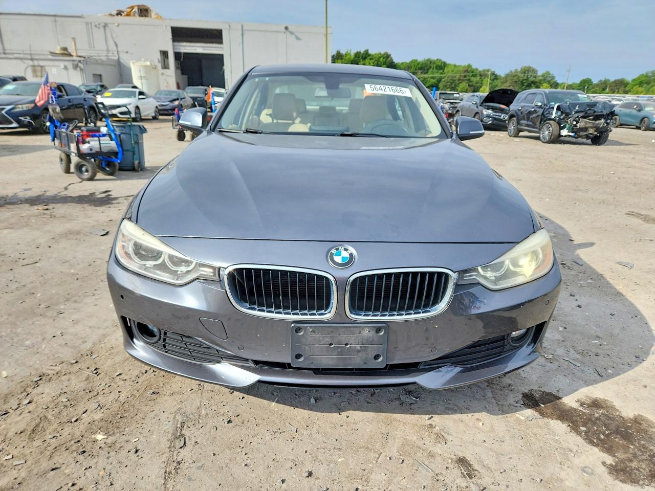 2013 Bmw 320 I Серый vin: WBA3B1C54DK128852