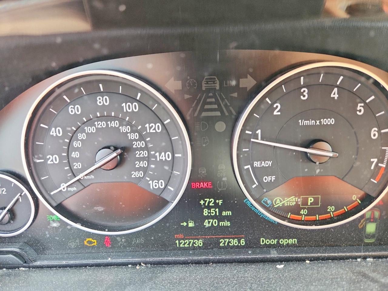2013 Bmw 320 I Серый vin: WBA3B1C54DK128852