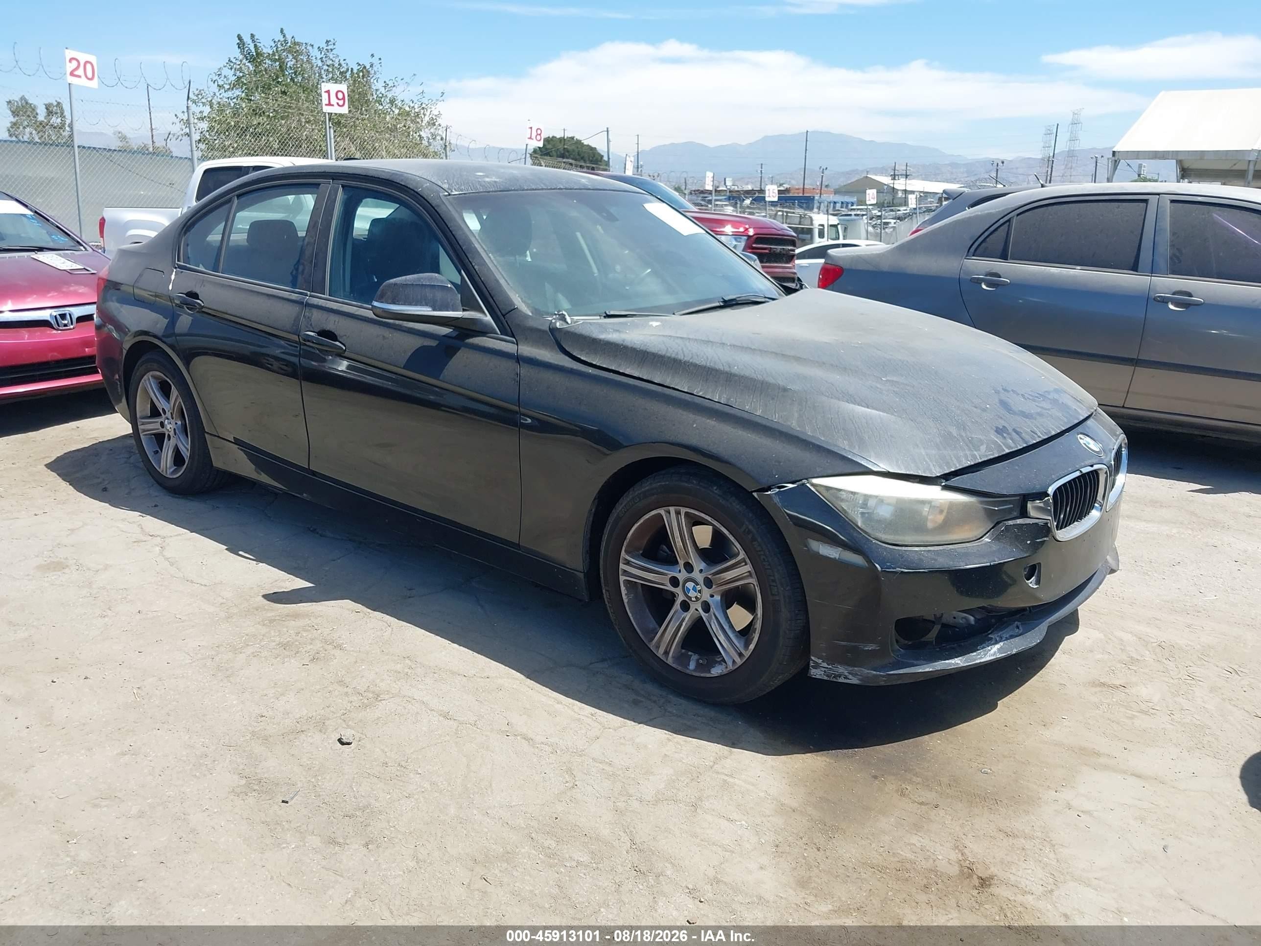 2013 Bmw 320i   Black vin: WBA3B1C54DK129127