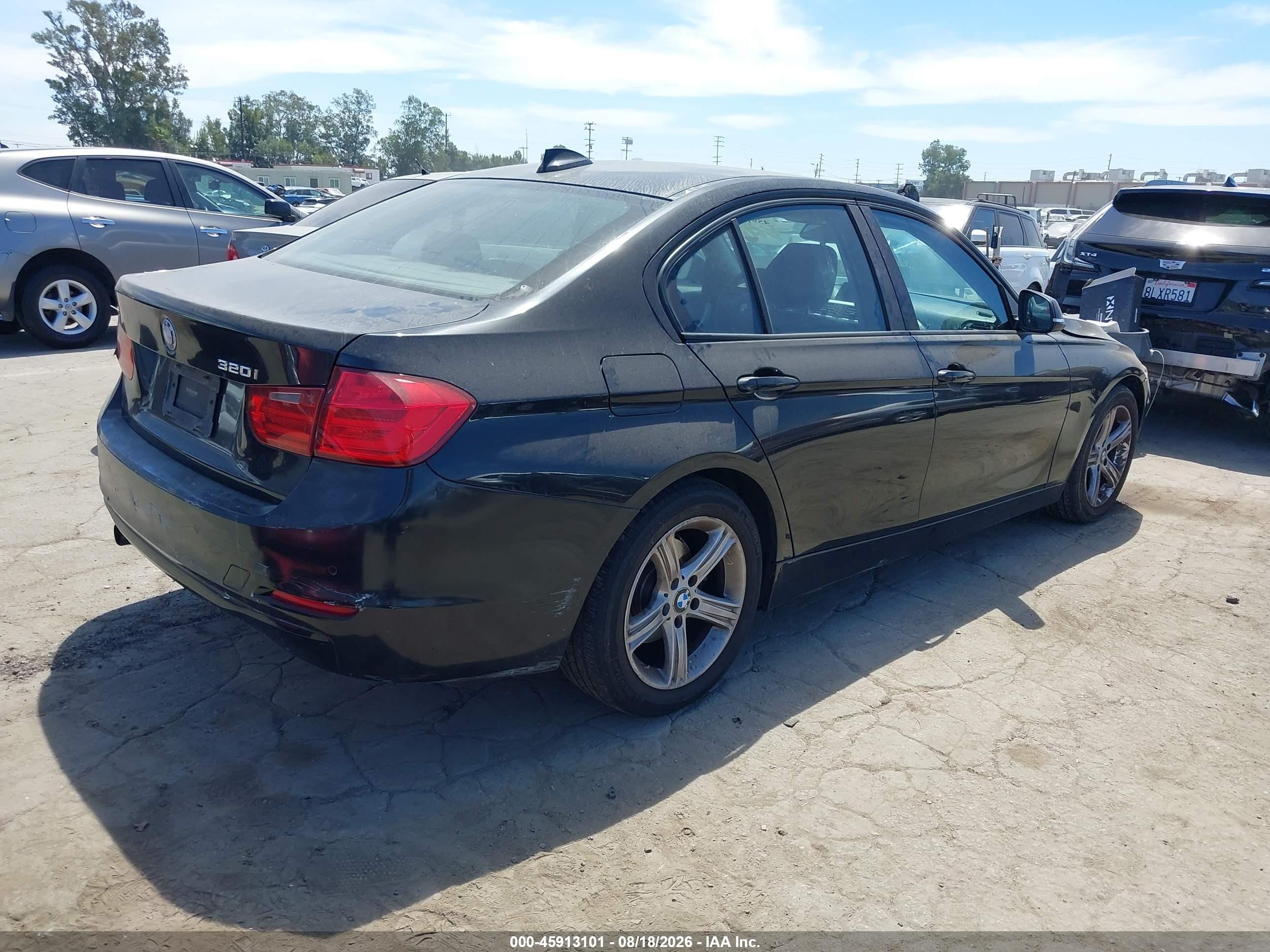 2013 Bmw 320i   Black vin: WBA3B1C54DK129127
