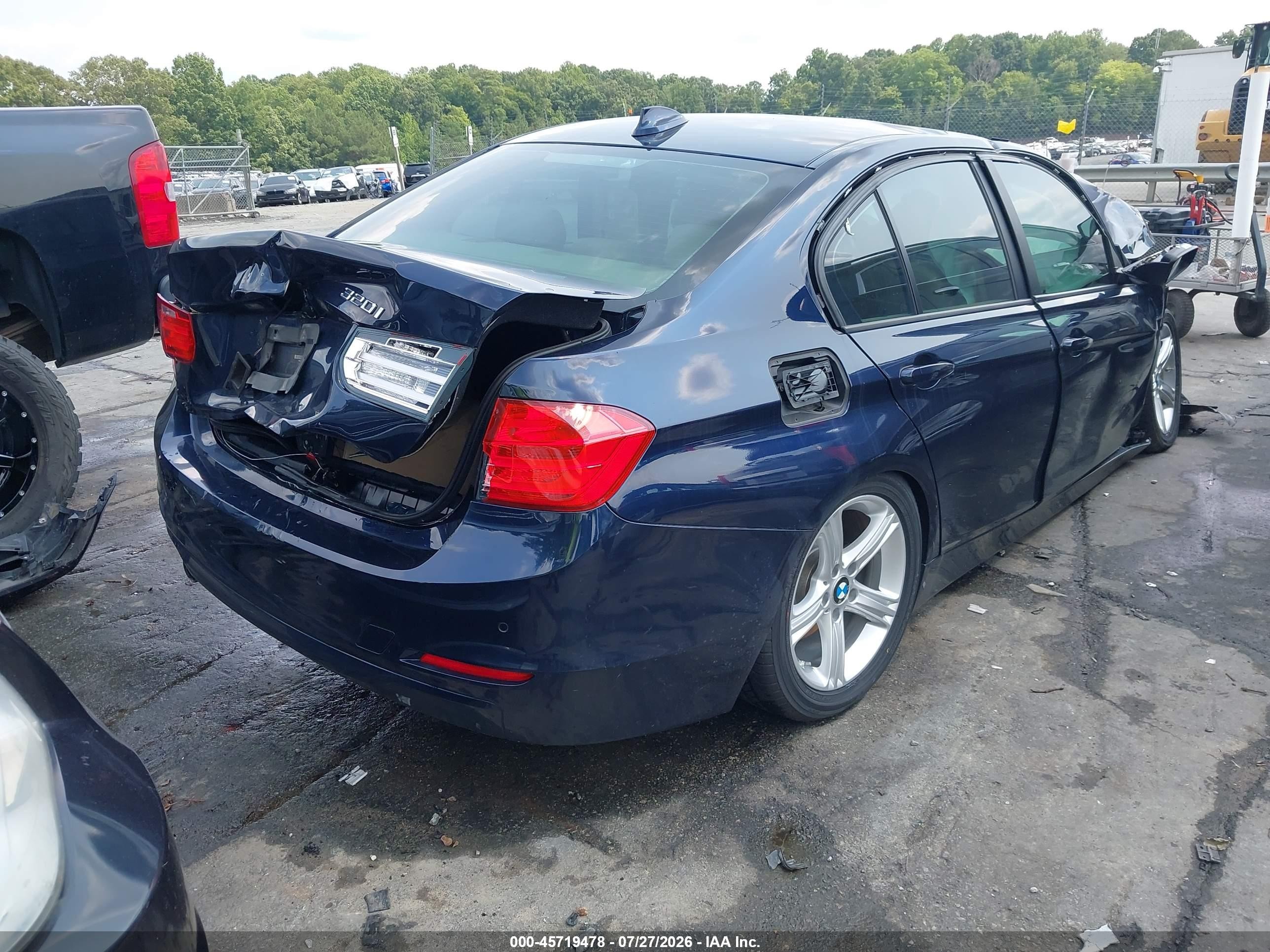 2015 Bmw 320i   Black vin: WBA3B1C54FK139319