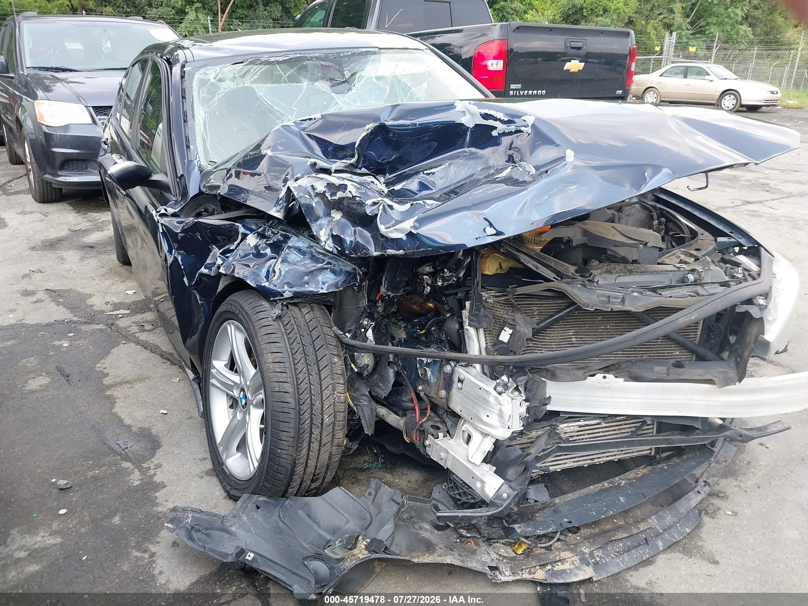 2015 Bmw 320i   Black vin: WBA3B1C54FK139319