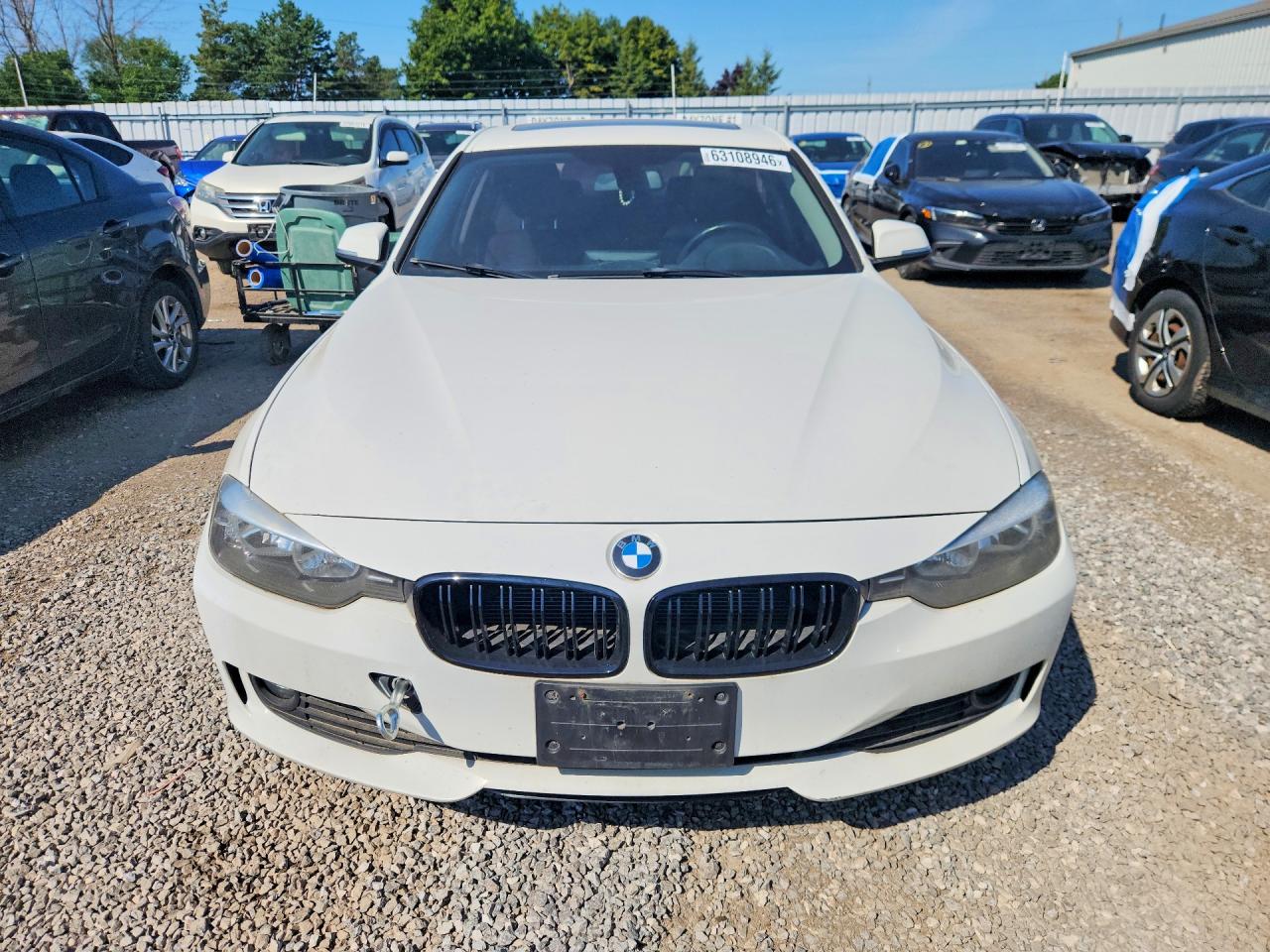 2012 Bmw 320 I White vin: WBA3B1C55CF461214