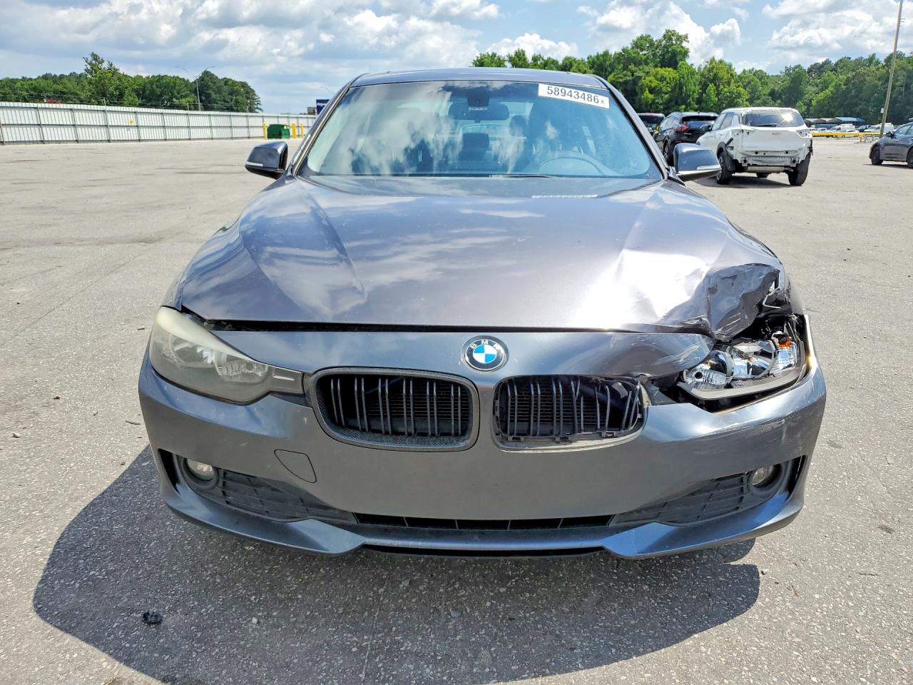 2013 Bmw 320 I Gray vin: WBA3B1C55DK128777