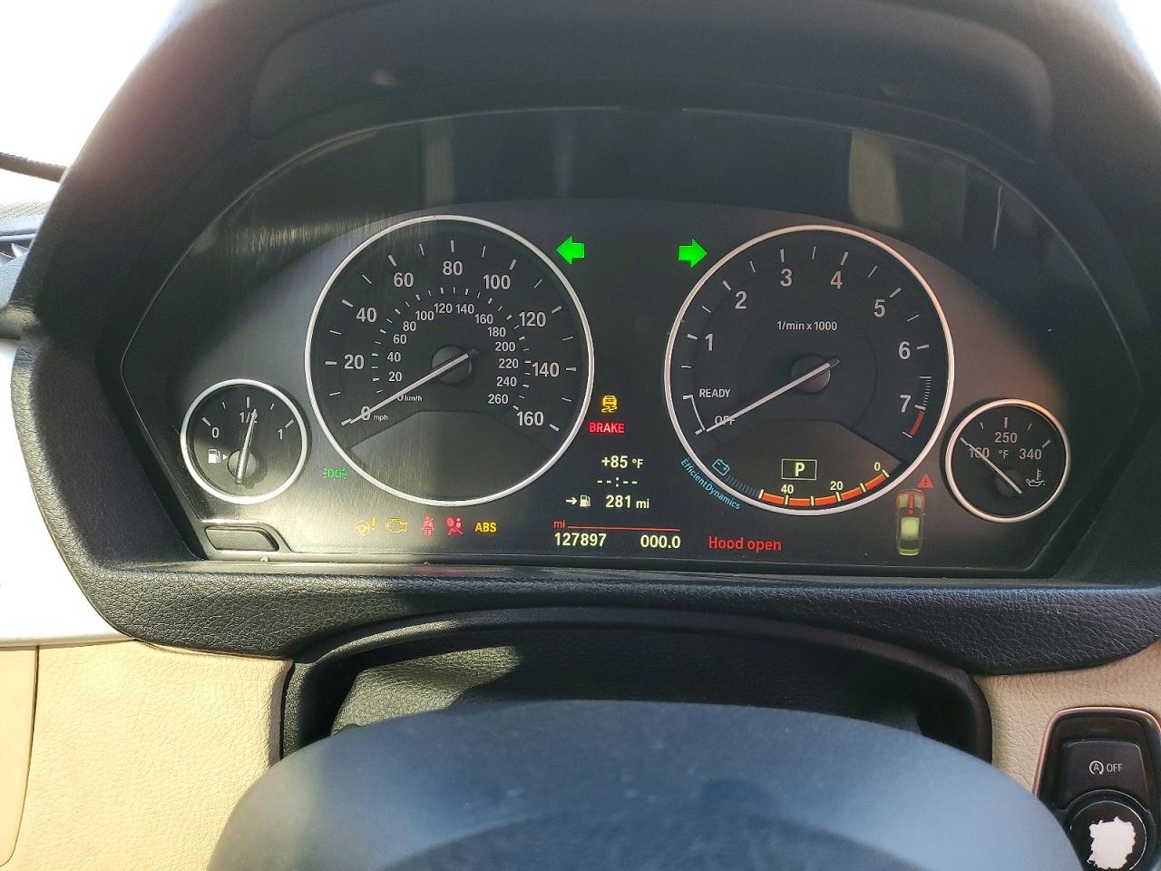2014 Bmw 320 I White vin: WBA3B1C55EK130790