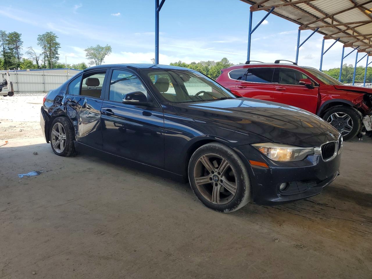 2014 Bmw 320 I Blue vin: WBA3B1C55EP678596